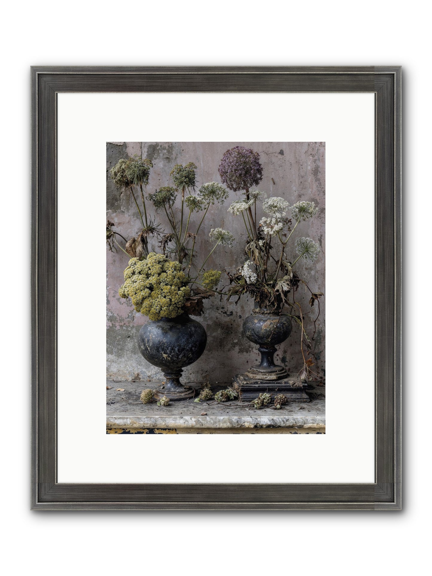 Paradise Found Blooming Framed Print - Slimwoods Black/Silver 9x12