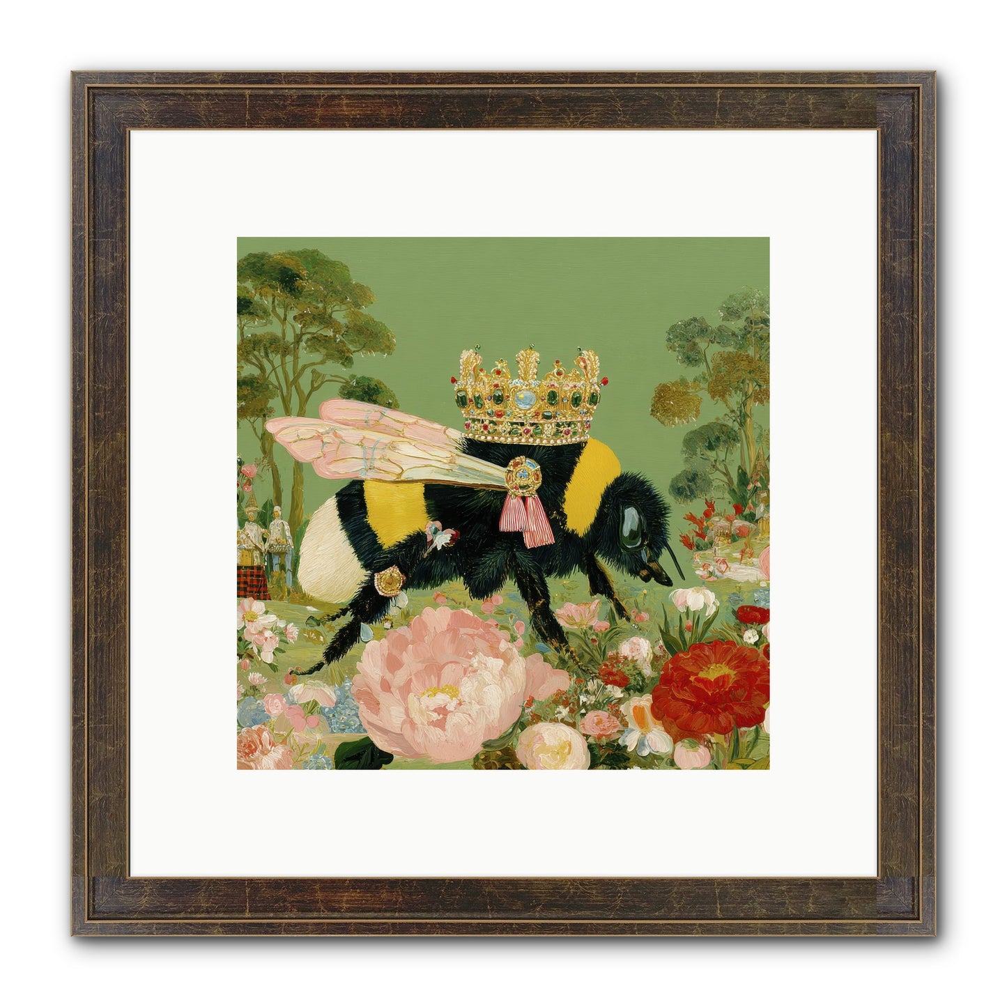 Paradise Unearthed Framed Print - Slimwoods Black/Gold 10x10
