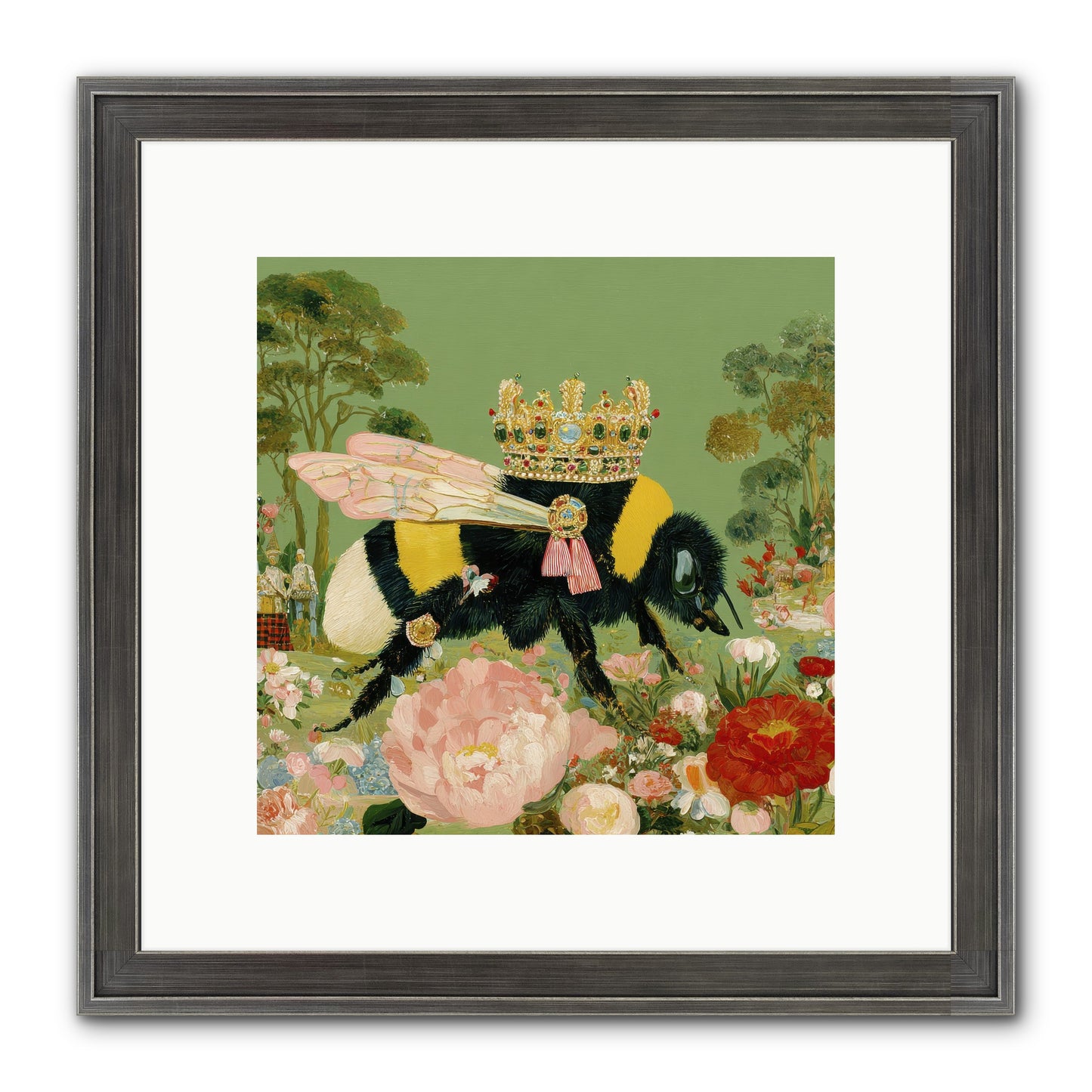 Paradise Unearthed Framed Print - Slimwoods Black/Silver 10x10