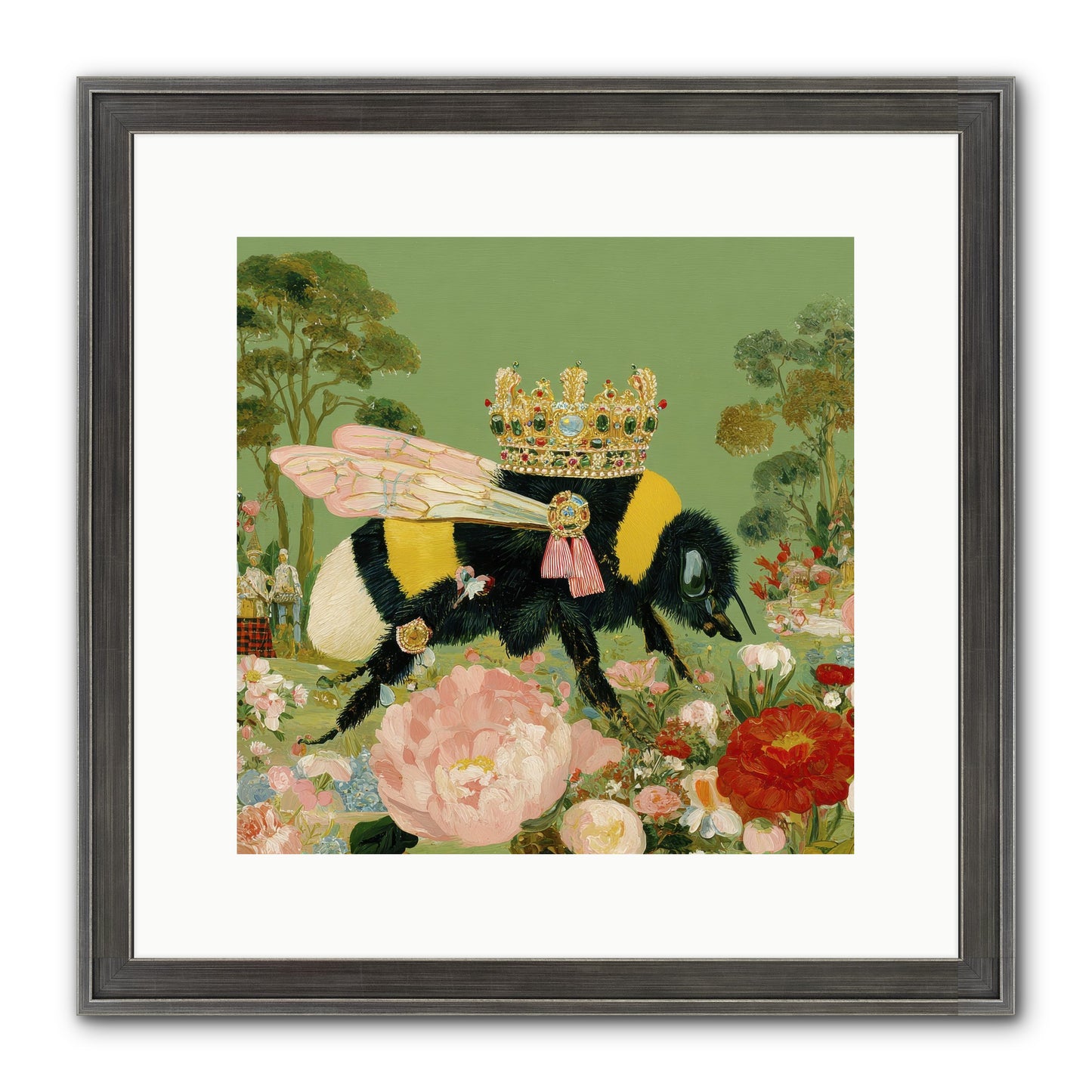 Paradise Unearthed Framed Print - Slimwoods Black/Silver 12x12
