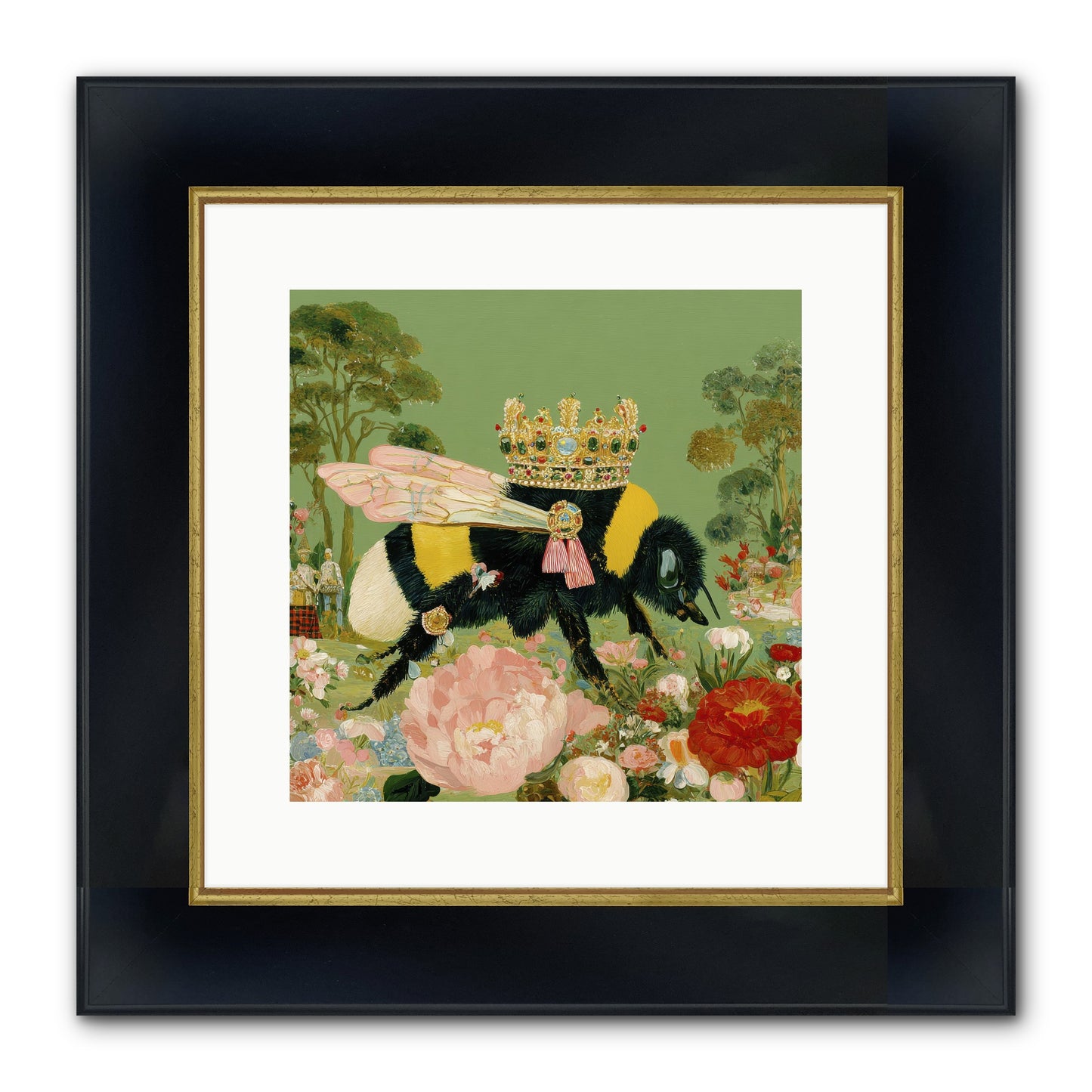 Paradise Unearthed Framed Print - Wide Black w/Gold 12x12