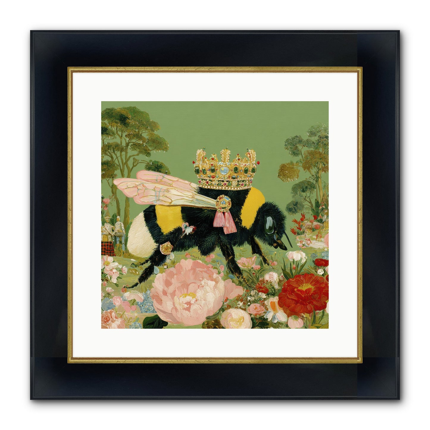 Paradise Unearthed Framed Print - Wide Black w/Gold 16x16