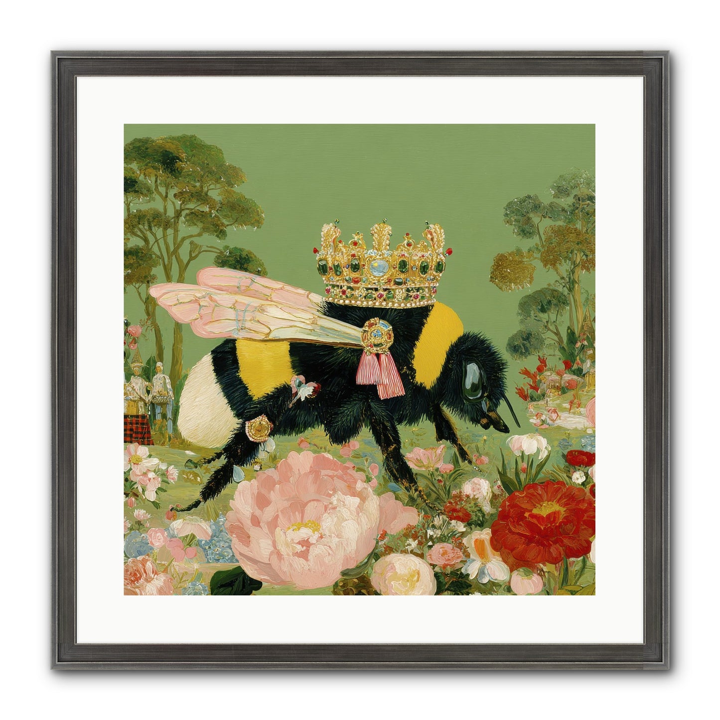 Paradise Unearthed Framed Print - Slimwoods Black/Silver 20x20