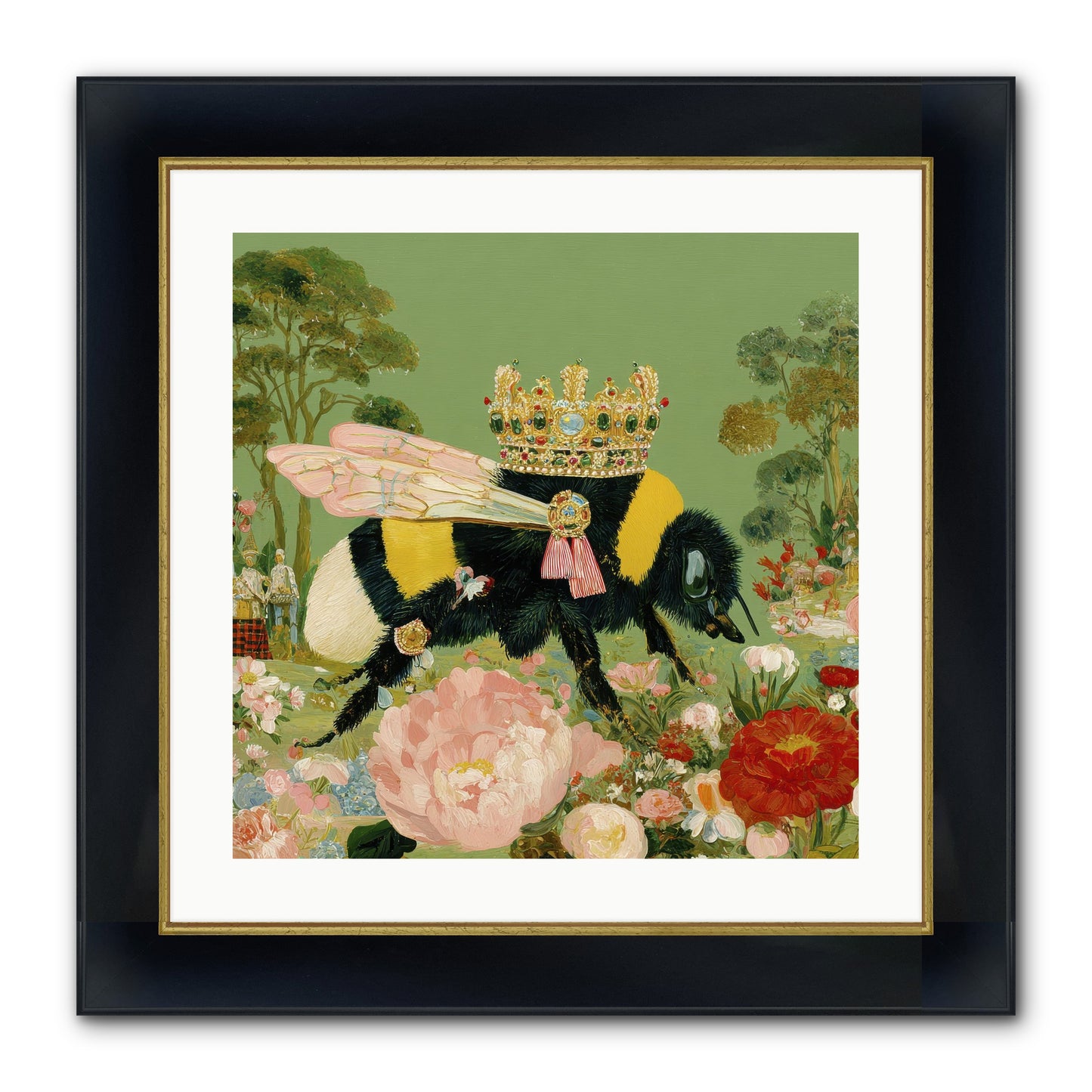Paradise Unearthed Framed Print - Wide Black w/Gold 20x20