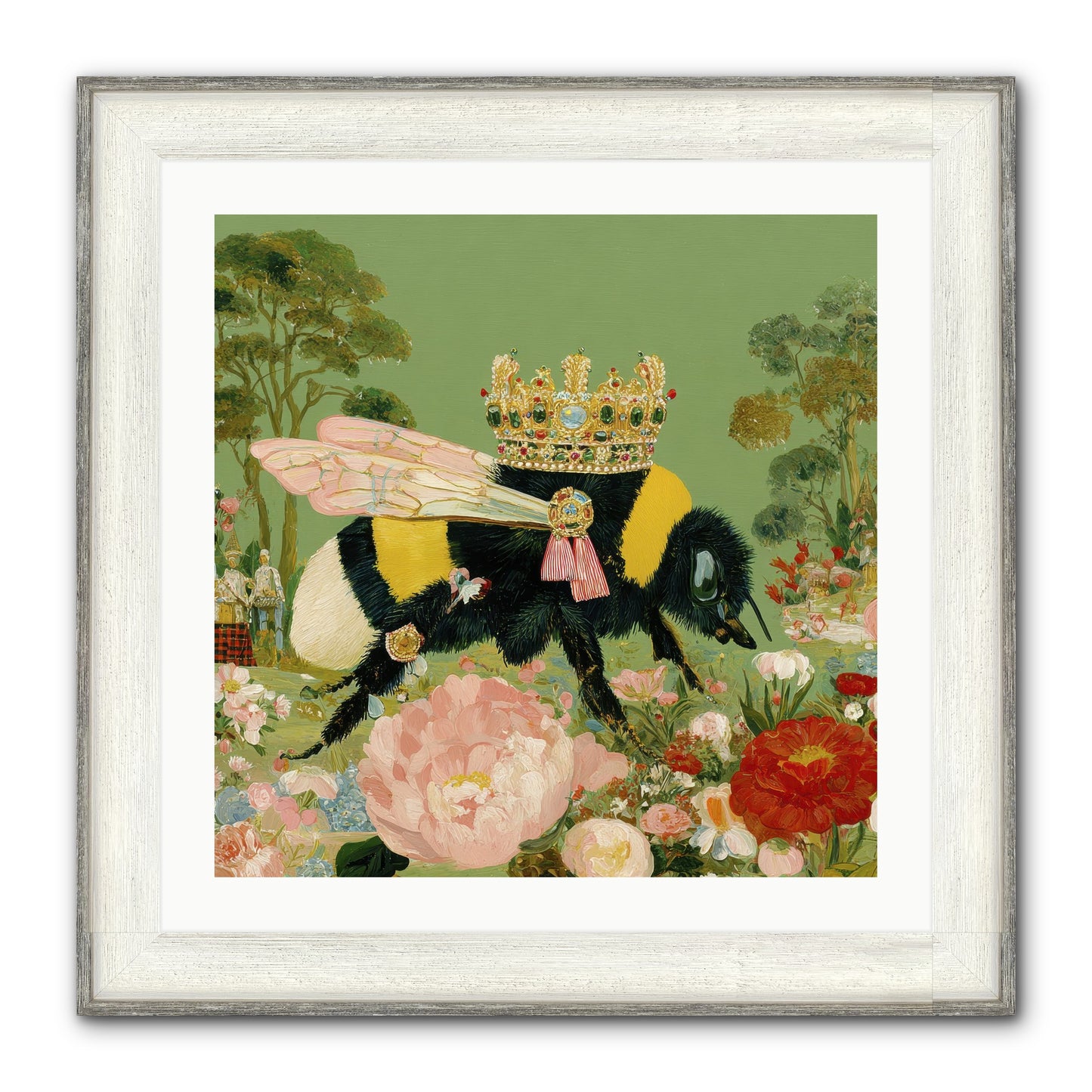 Paradise Unearthed Framed Print - Driftwood White 24x24