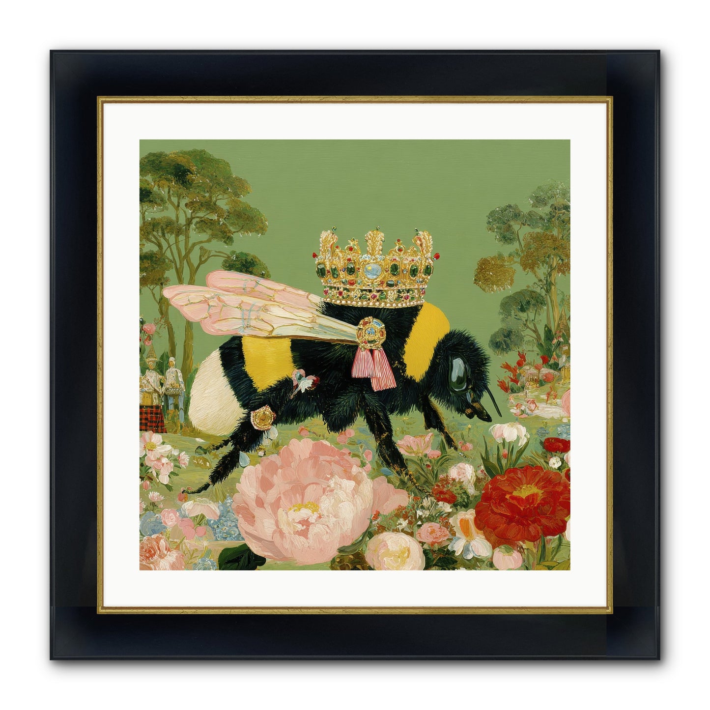 Paradise Unearthed Framed Print - Wide Black w/Gold 24x24