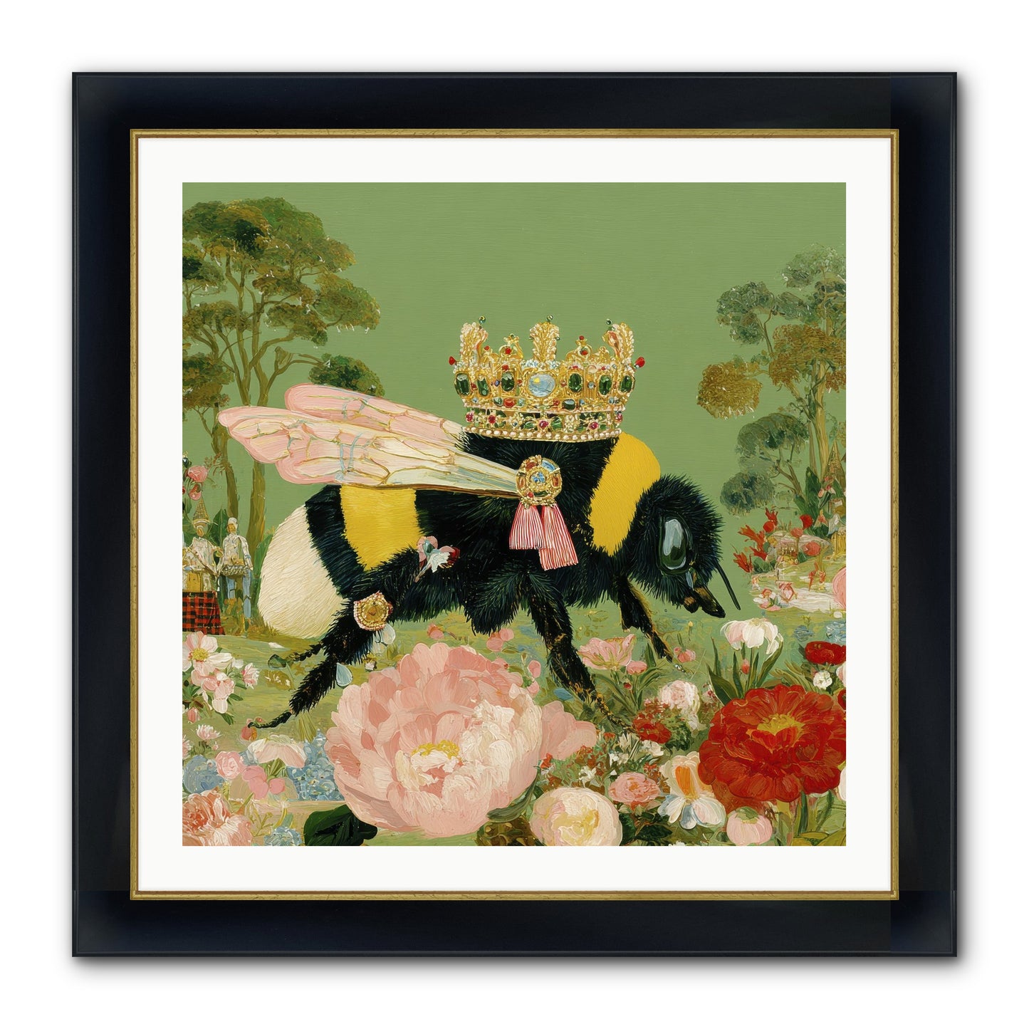 Paradise Unearthed Framed Print - Wide Black w/Gold 30x30