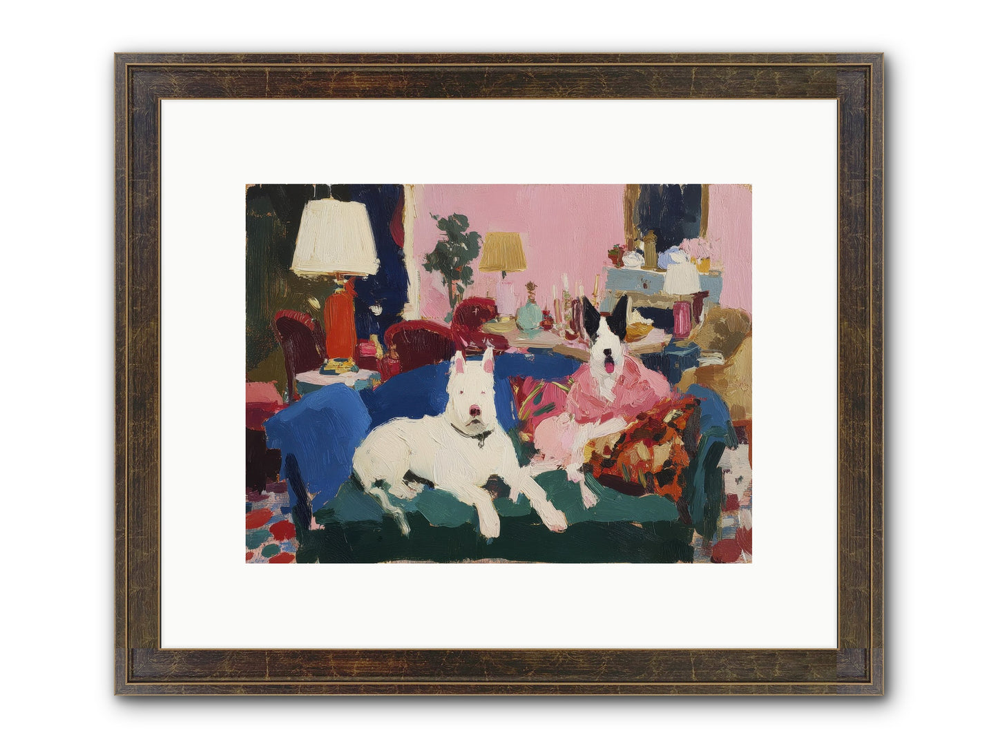 Parlor Companions Framed Print - Slimwoods Black/Gold 12x9