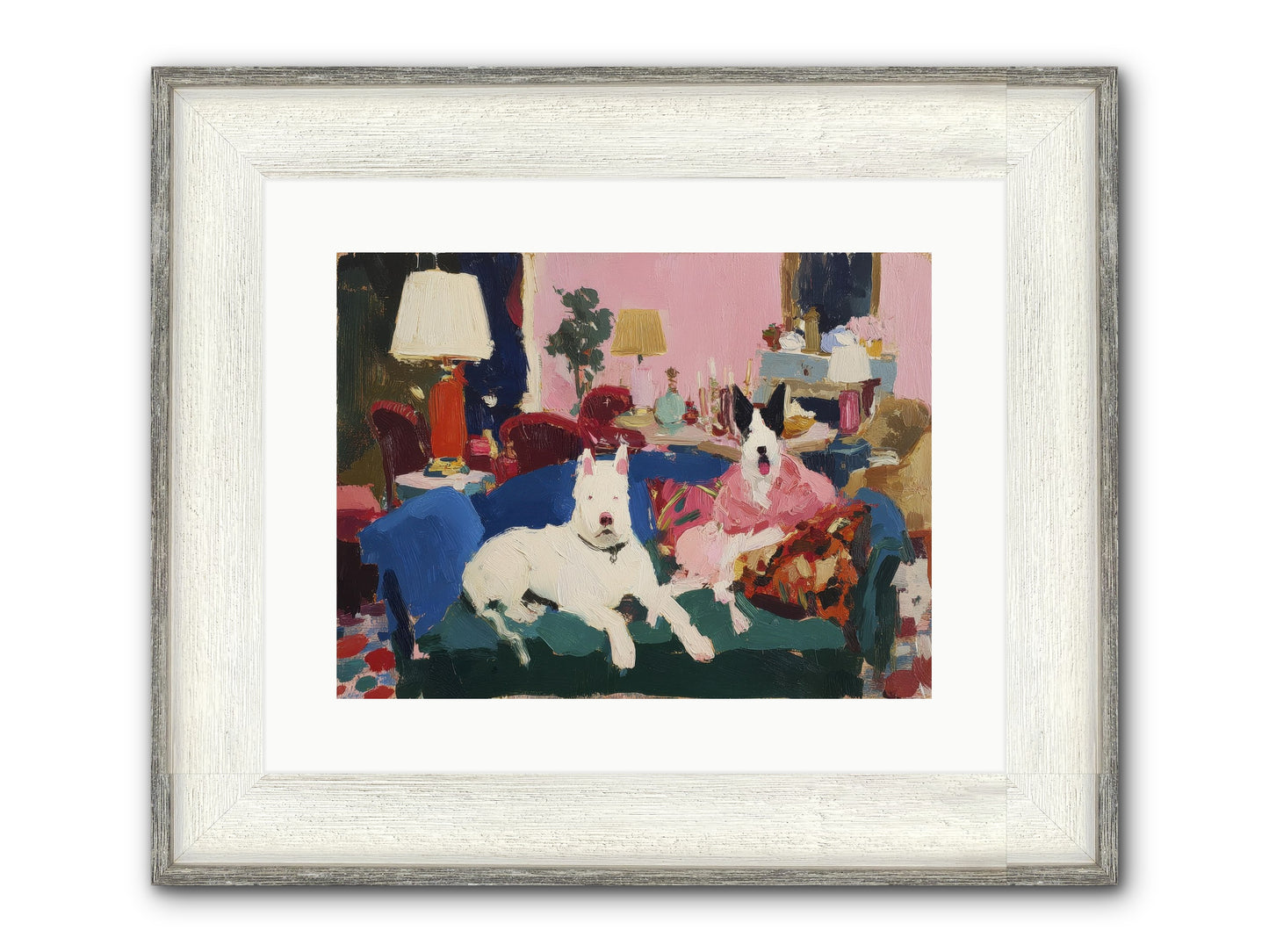 Parlor Companions Framed Print - Driftwood White 16x12