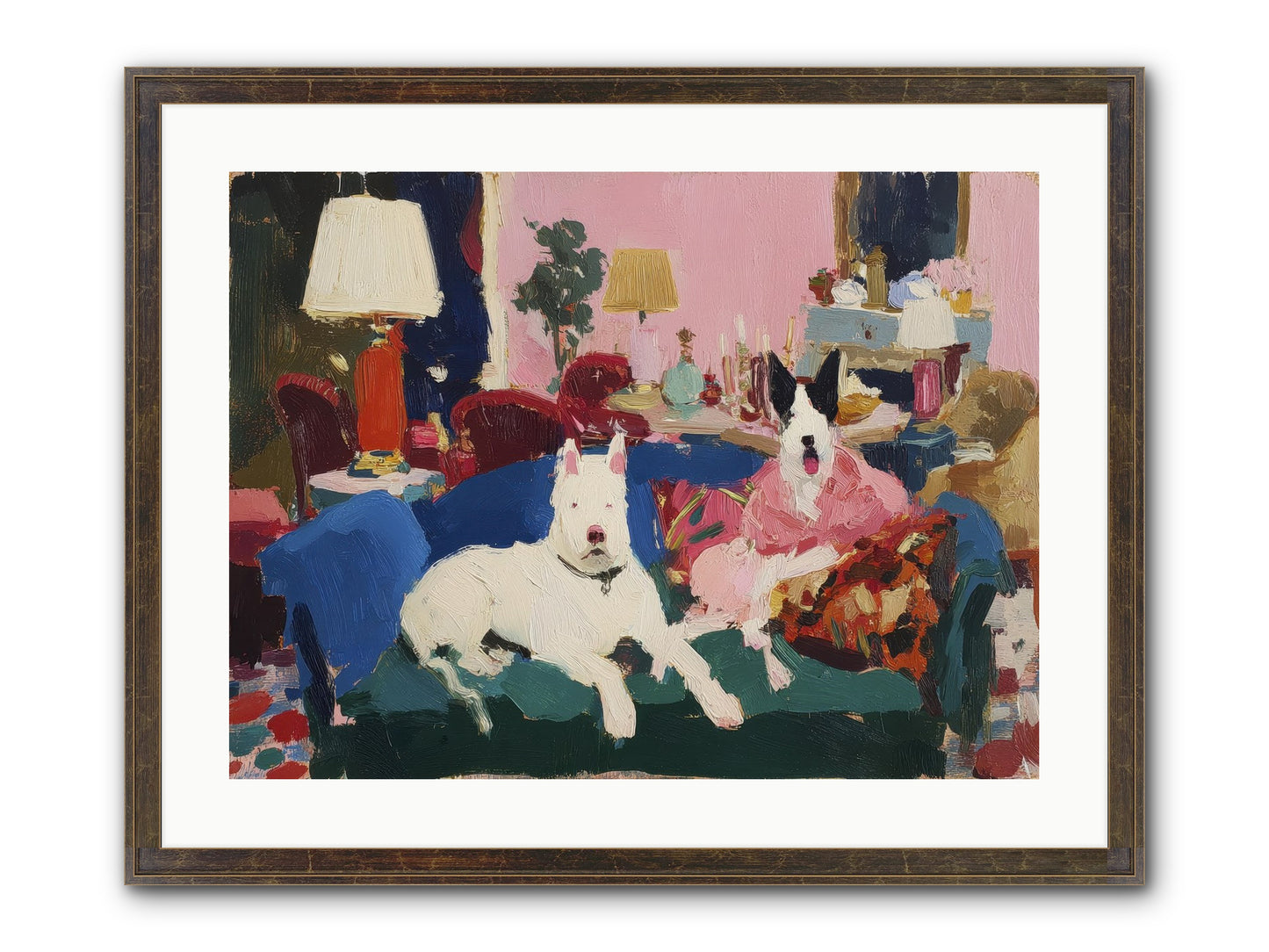Parlor Companions Framed Print - Slimwoods Black/Gold 24x18