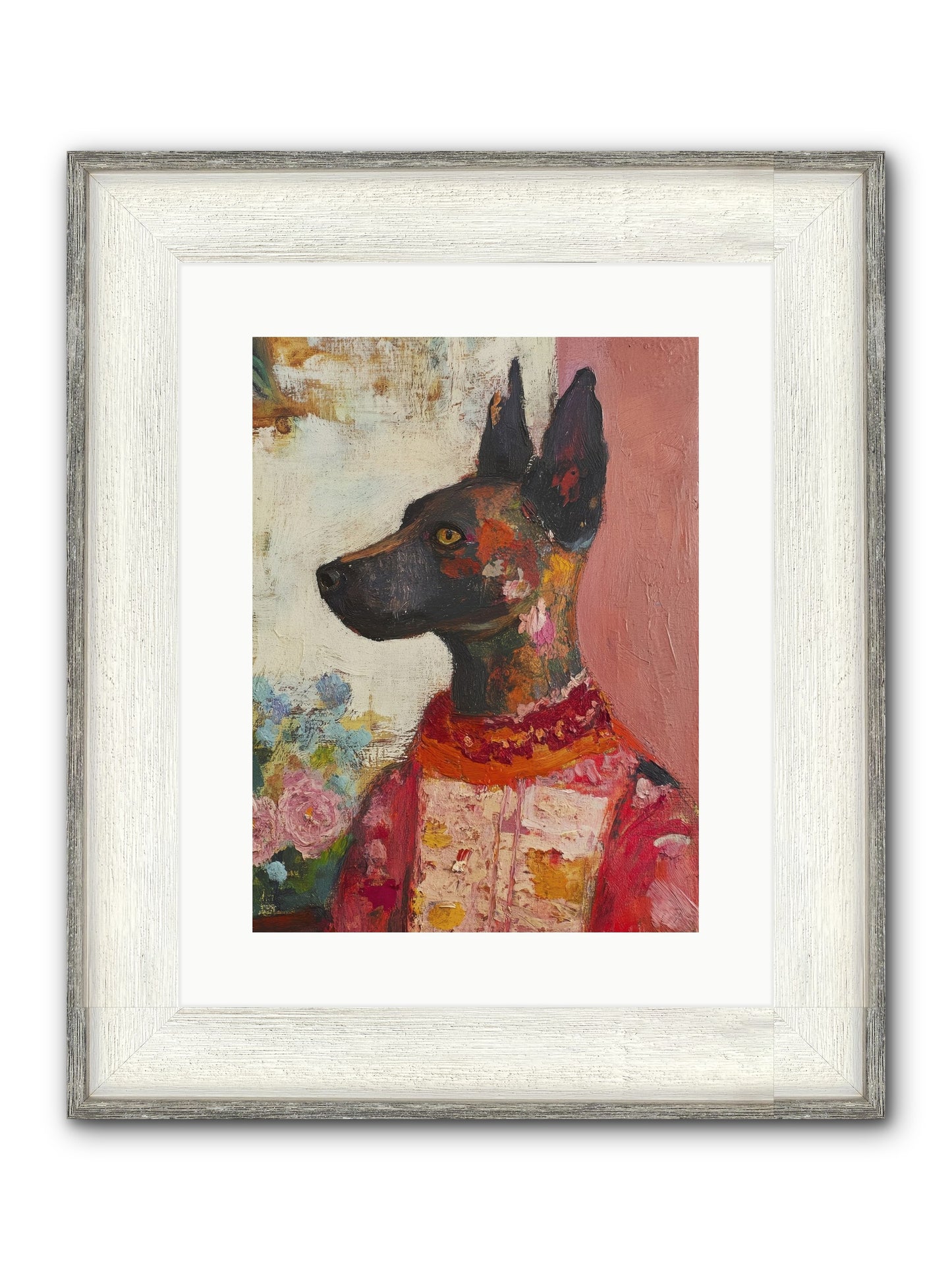 Parlor Muse Framed Print - Driftwood White 12x16