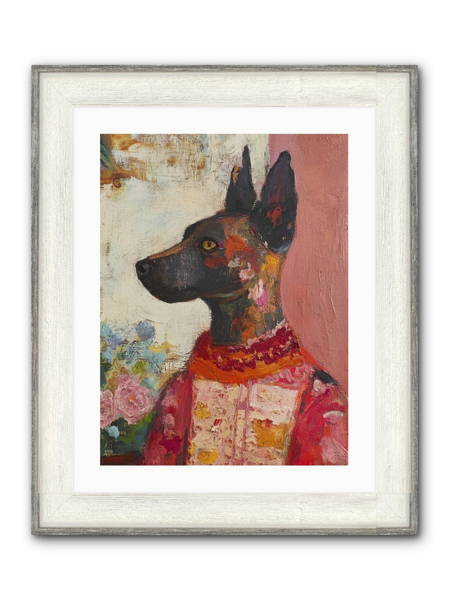 Parlor Muse Framed Print - Driftwood White 18x24