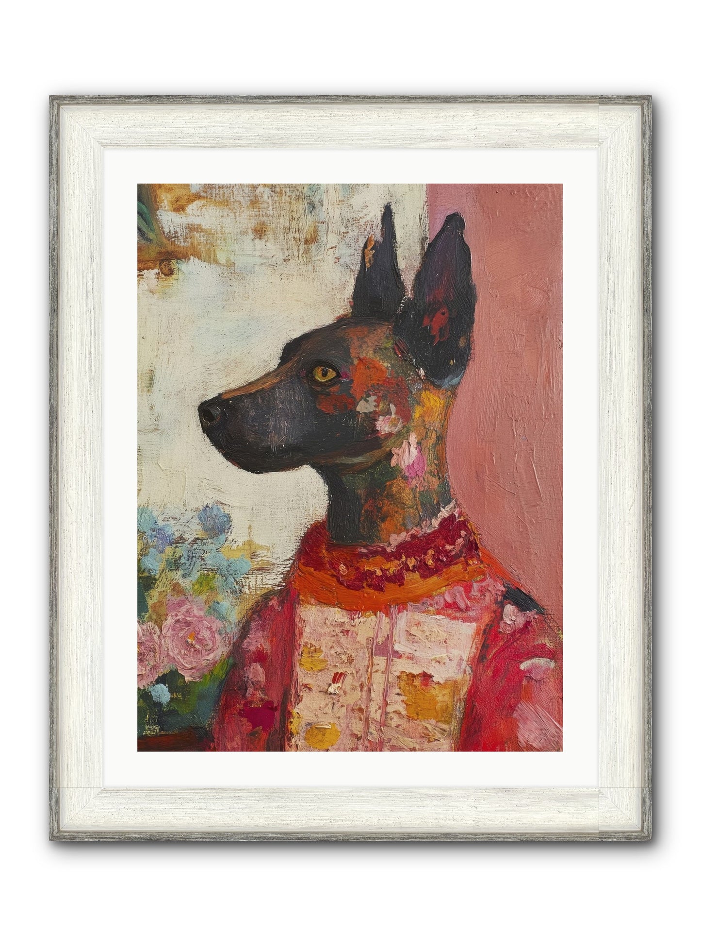Parlor Muse Framed Print - Driftwood White 24x32
