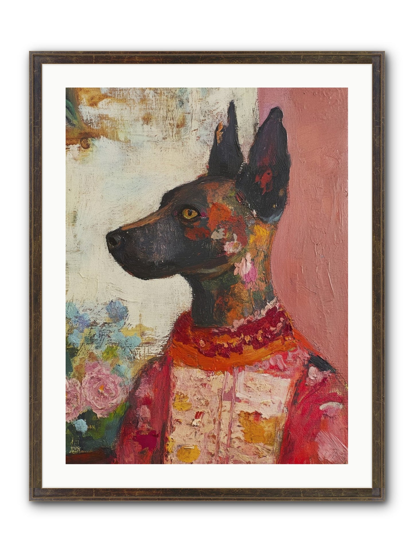 Parlor Muse Framed Print - Slimwoods Black/Gold 24x32