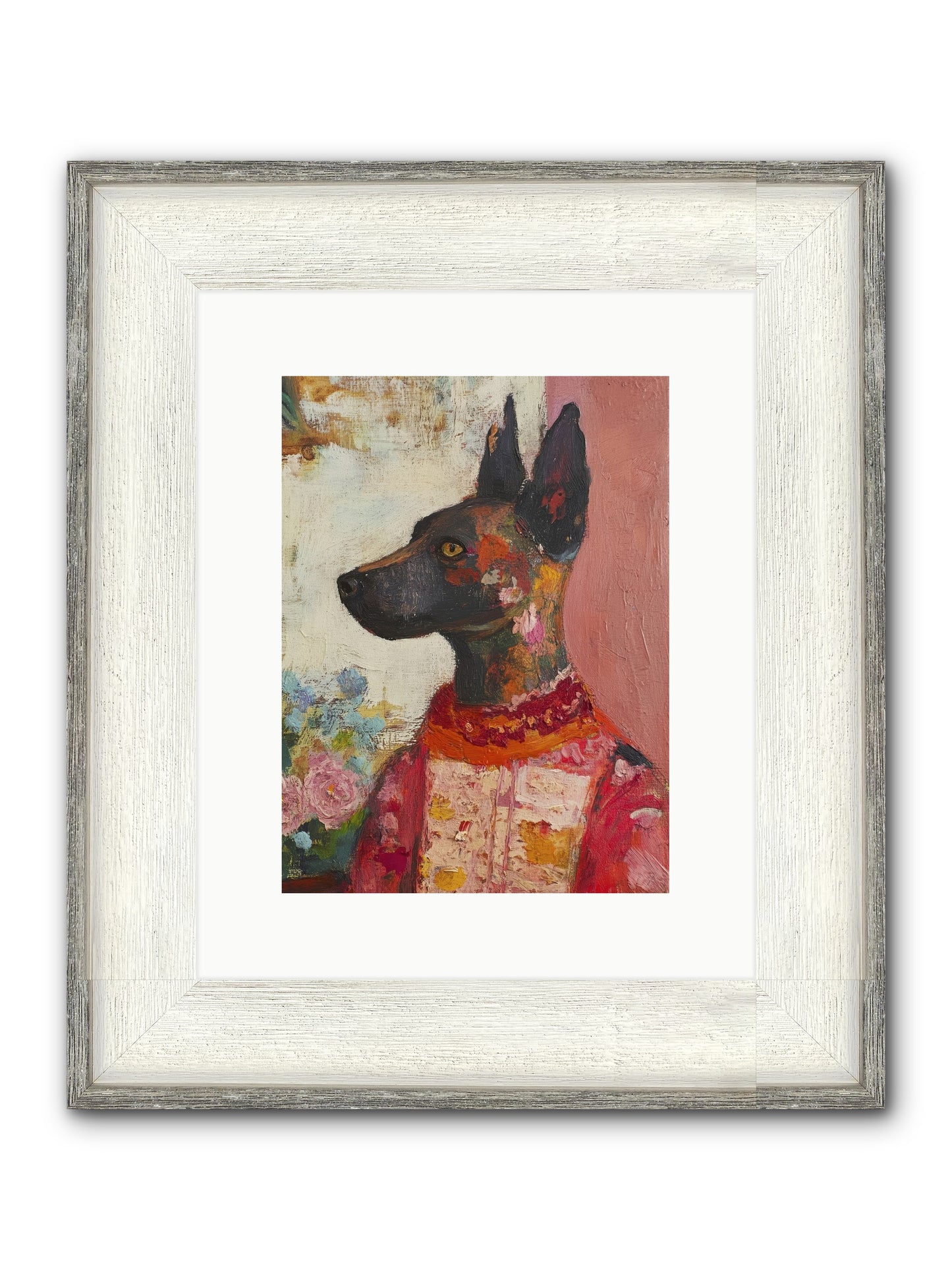 Parlor Muse Framed Print - Driftwood White 9x12