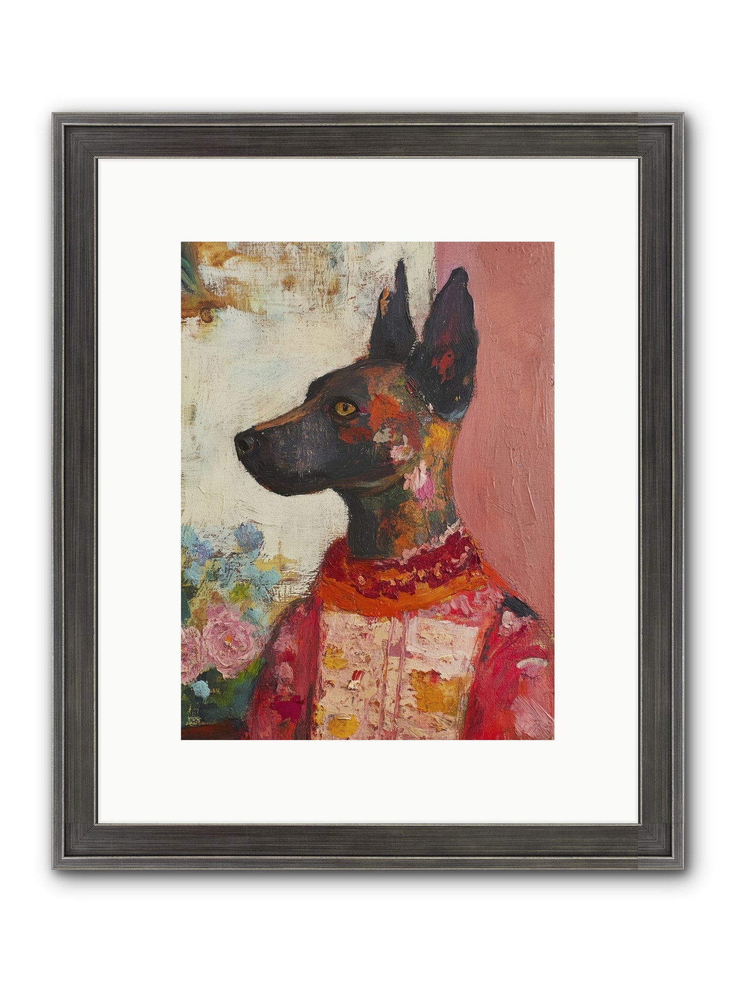 Parlor Muse Framed Print - Slimwoods Black/Silver 9x12