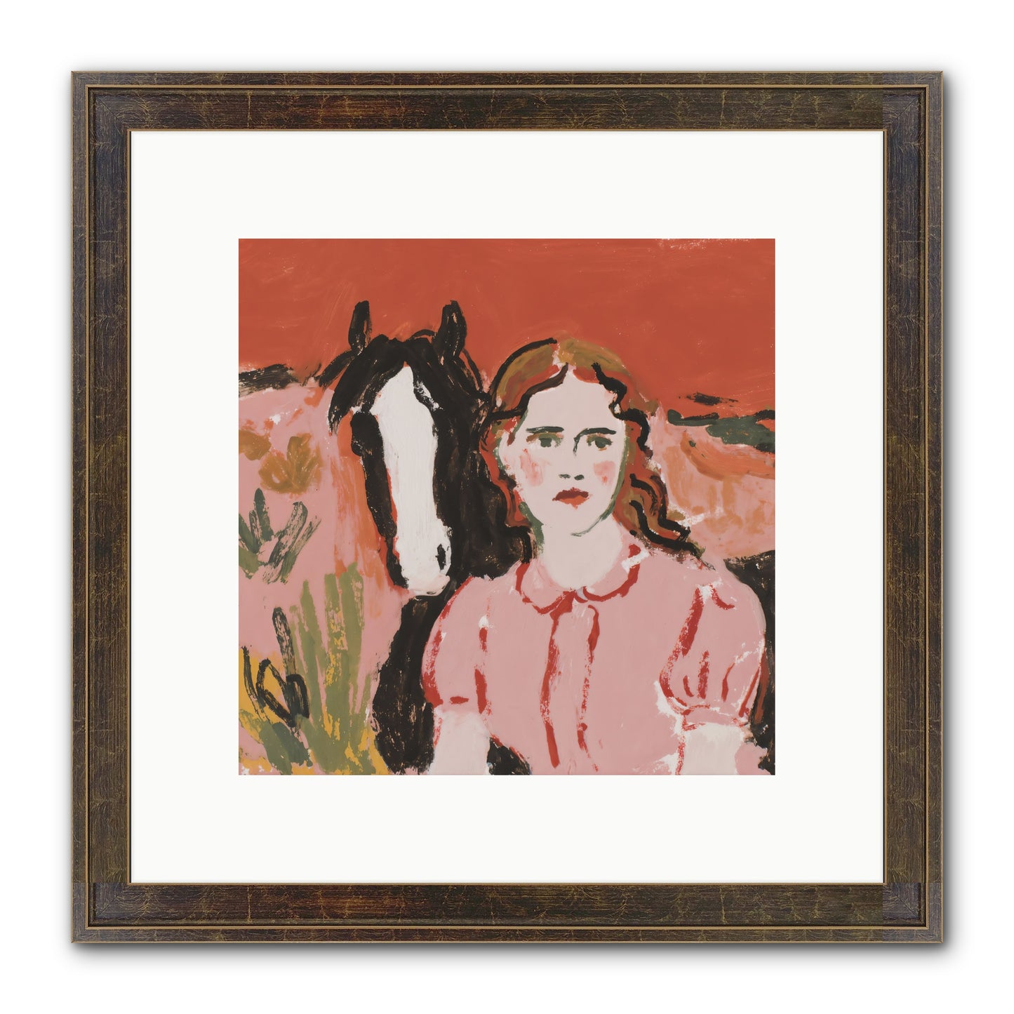 Particularly Fond Framed Print - Slimwoods Black/Gold 10x10