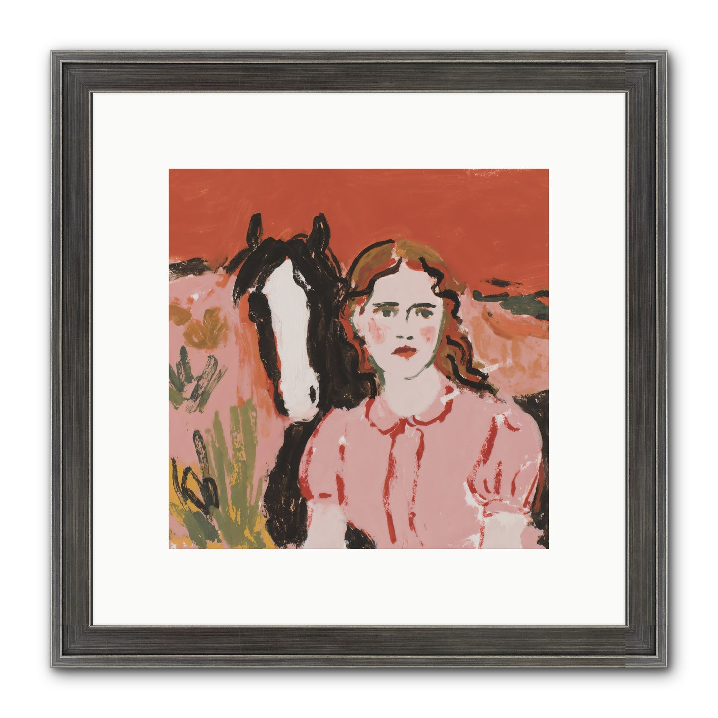 Particularly Fond Framed Print - Slimwoods Black/Silver 10x10
