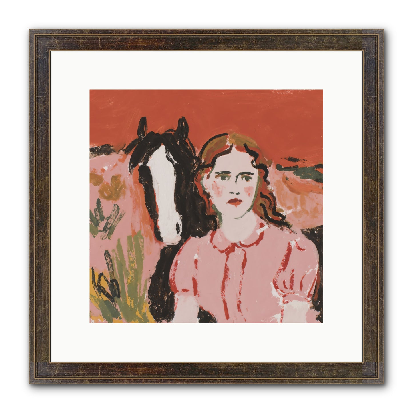 Particularly Fond Framed Print - Slimwoods Black/Gold 12x12