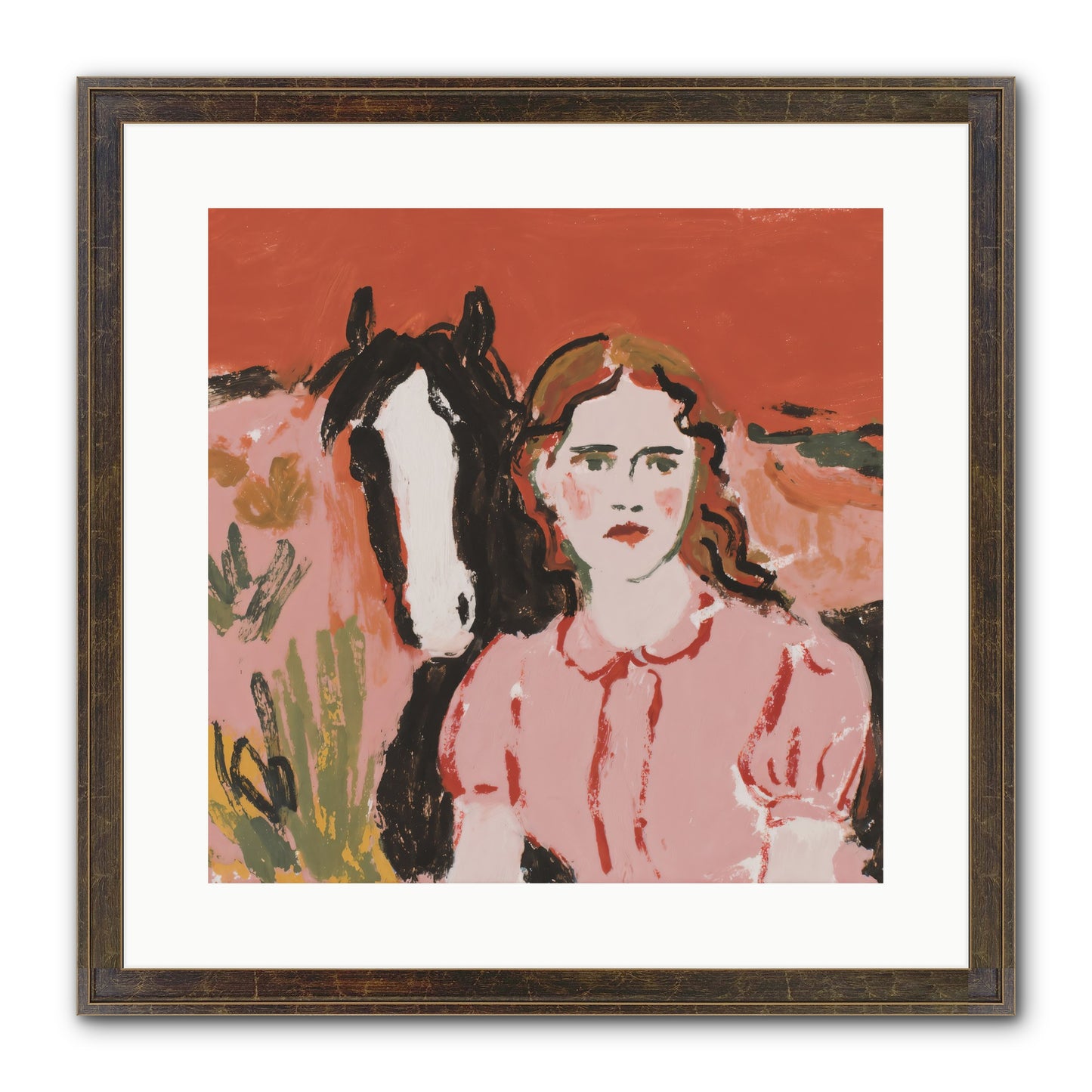 Particularly Fond Framed Print - Slimwoods Black/Gold 16x16