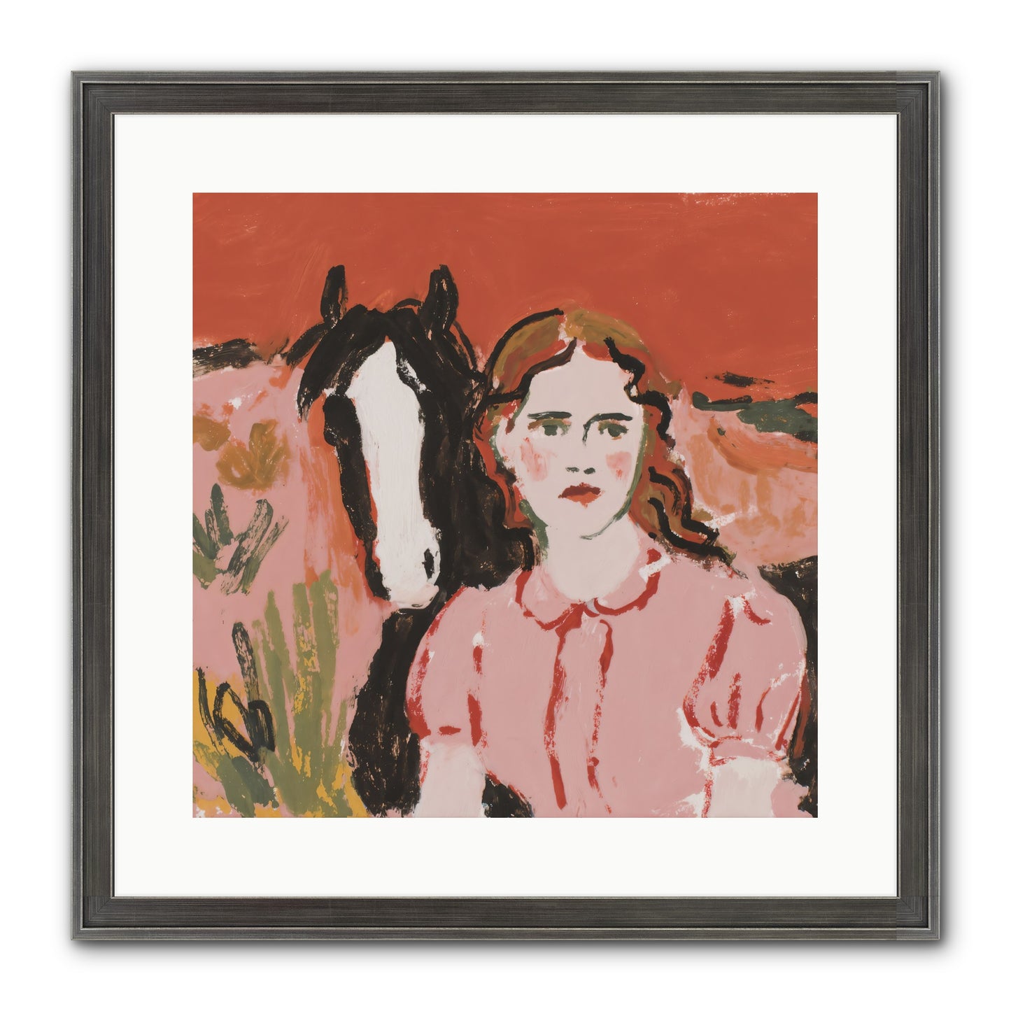 Particularly Fond Framed Print - Slimwoods Black/Silver 16x16