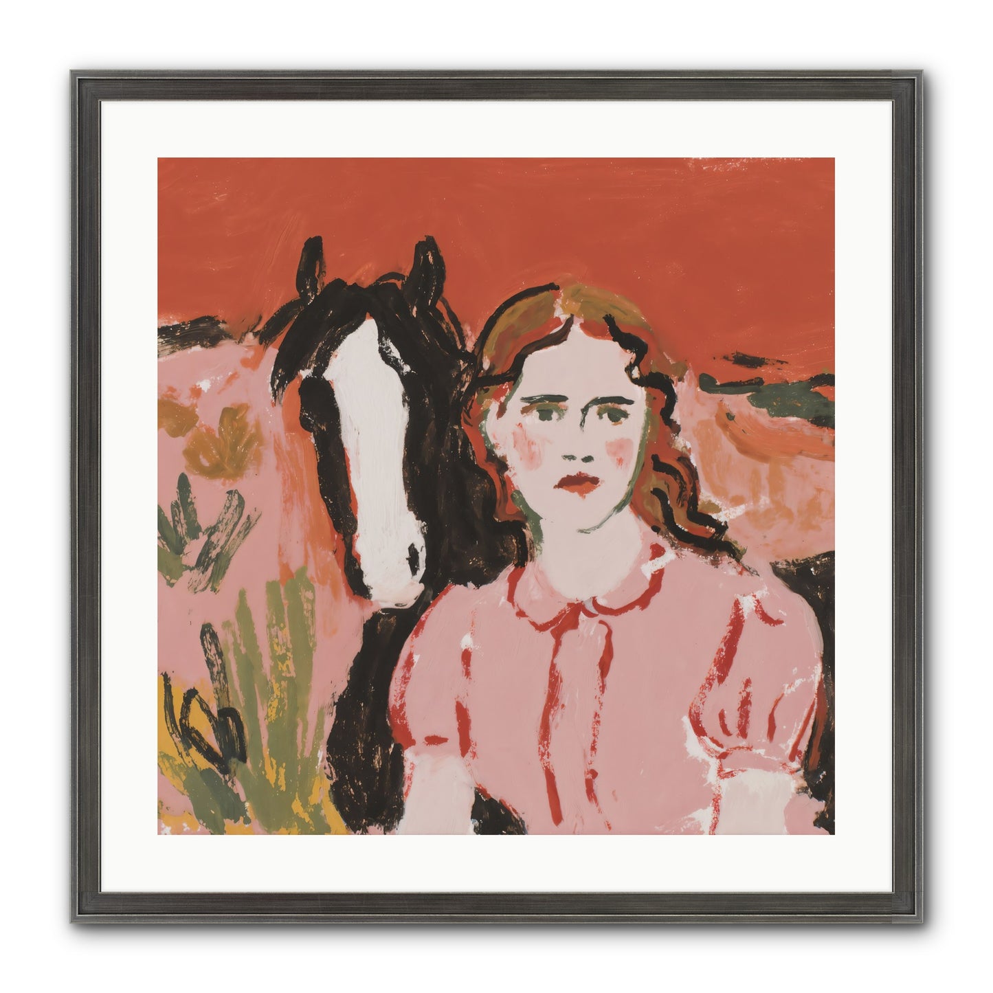 Particularly Fond Framed Print - Slimwoods Black/Silver 24x24