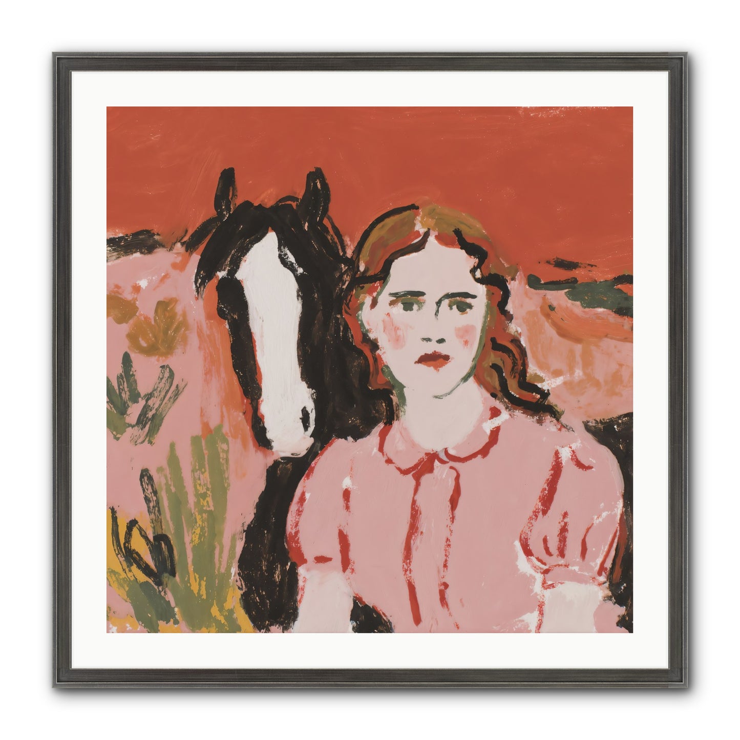 Particularly Fond Framed Print - Slimwoods Black/Silver 30x30