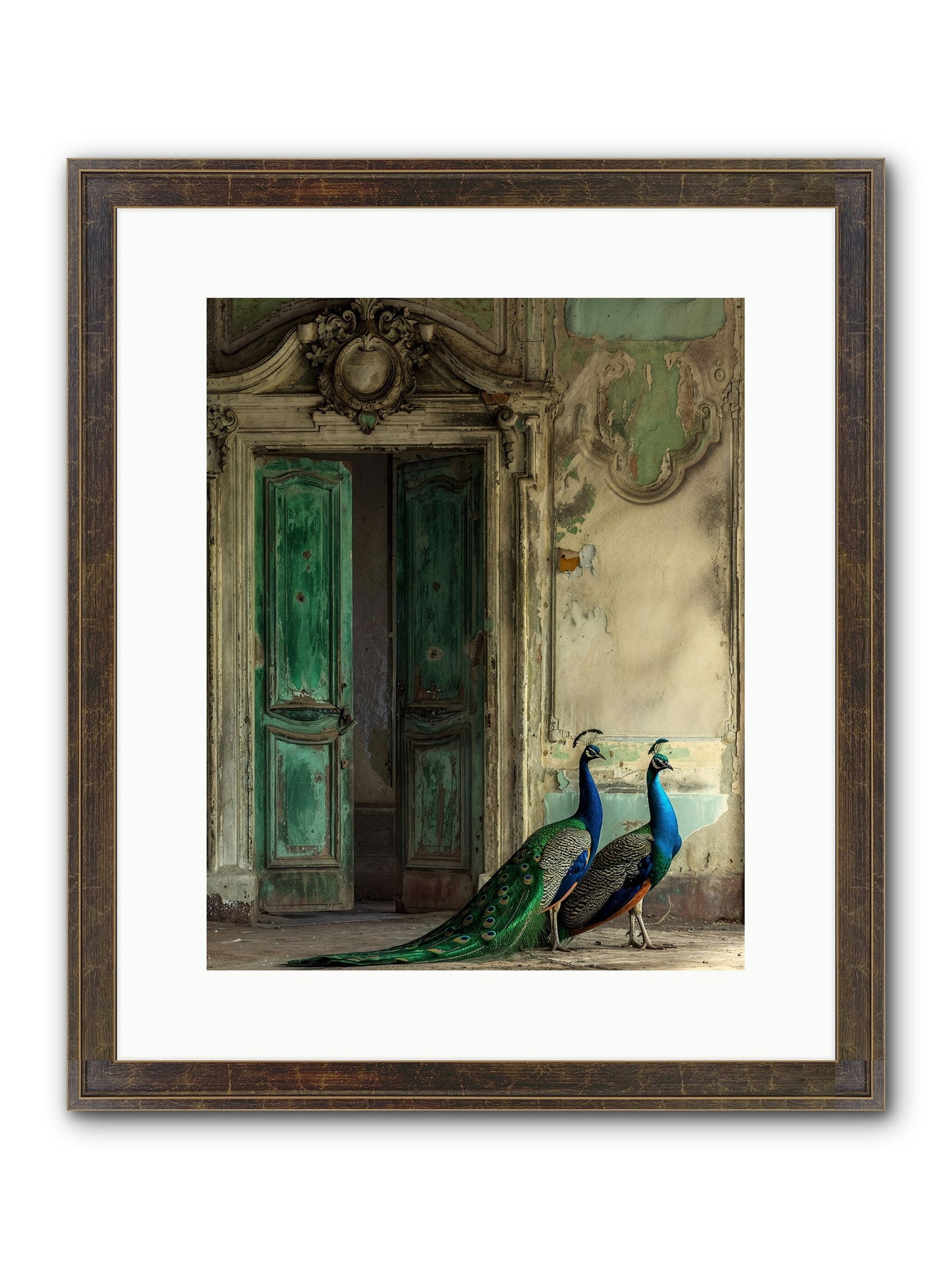 Passage To Avian Majesty Framed Print - Slimwoods Black/Gold 12x15