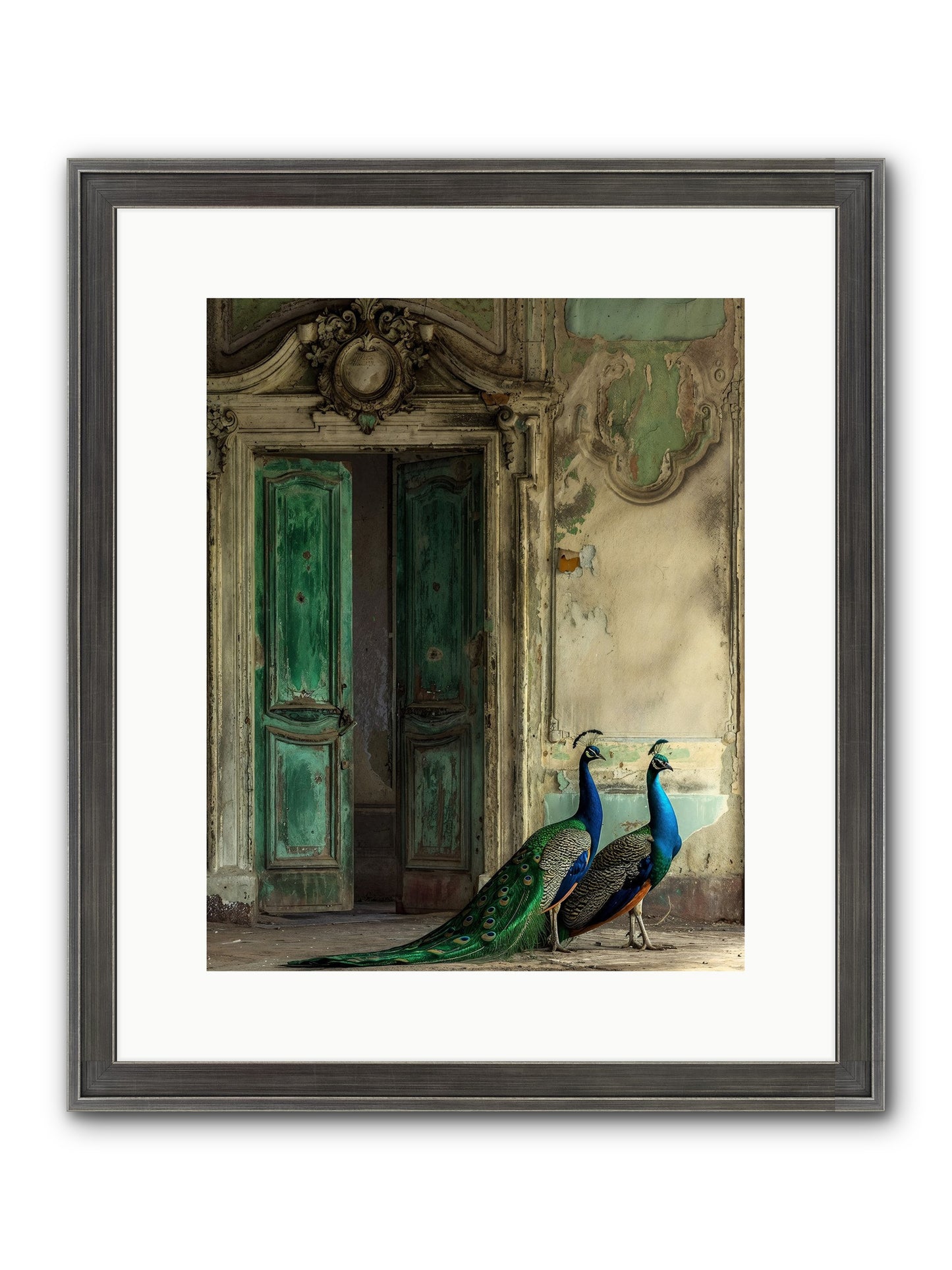 Passage To Avian Majesty Framed Print - Slimwoods Black/Silver 12x15