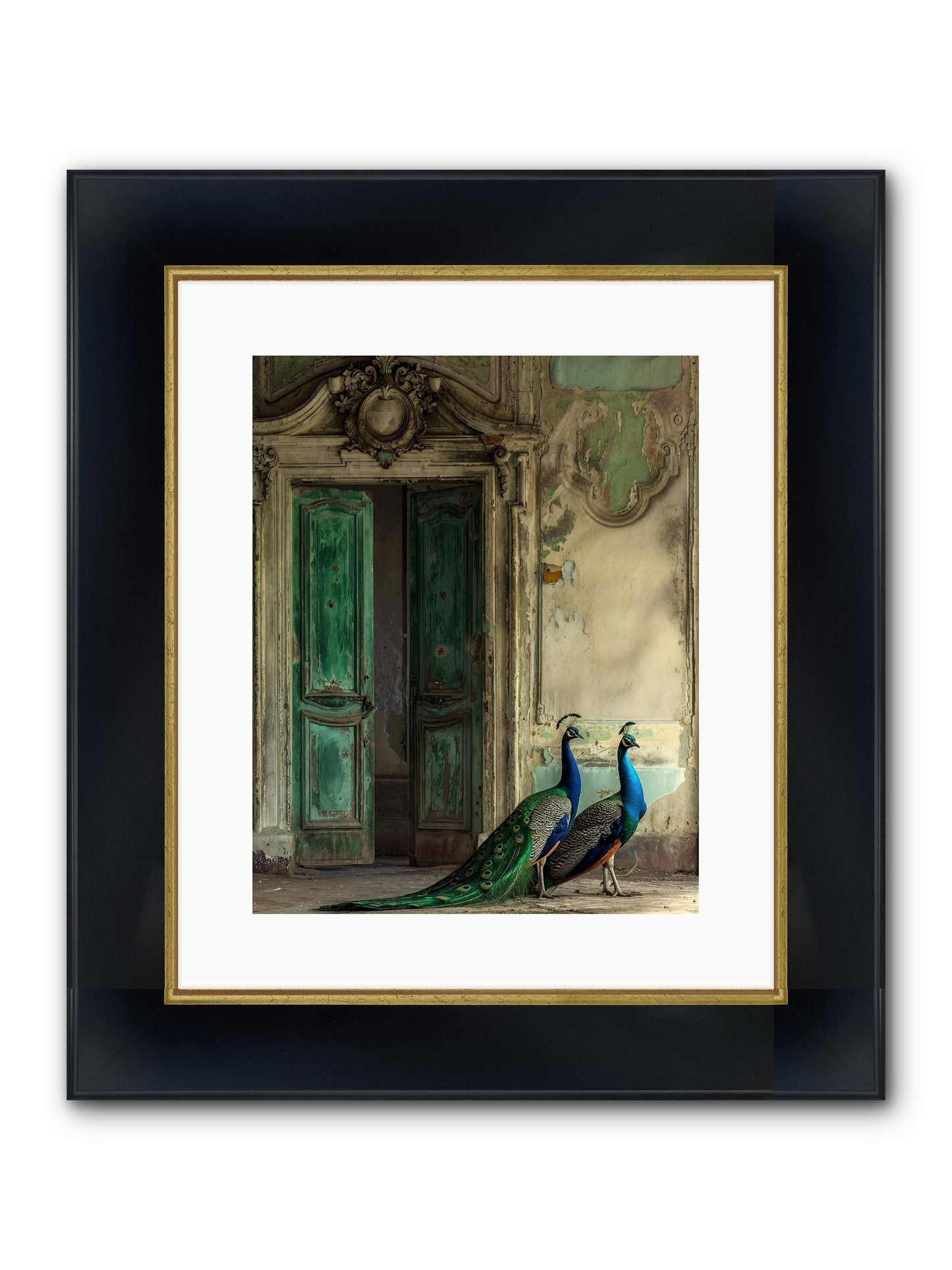Passage To Avian Majesty Framed Print - Wide Black w/Gold 12x15