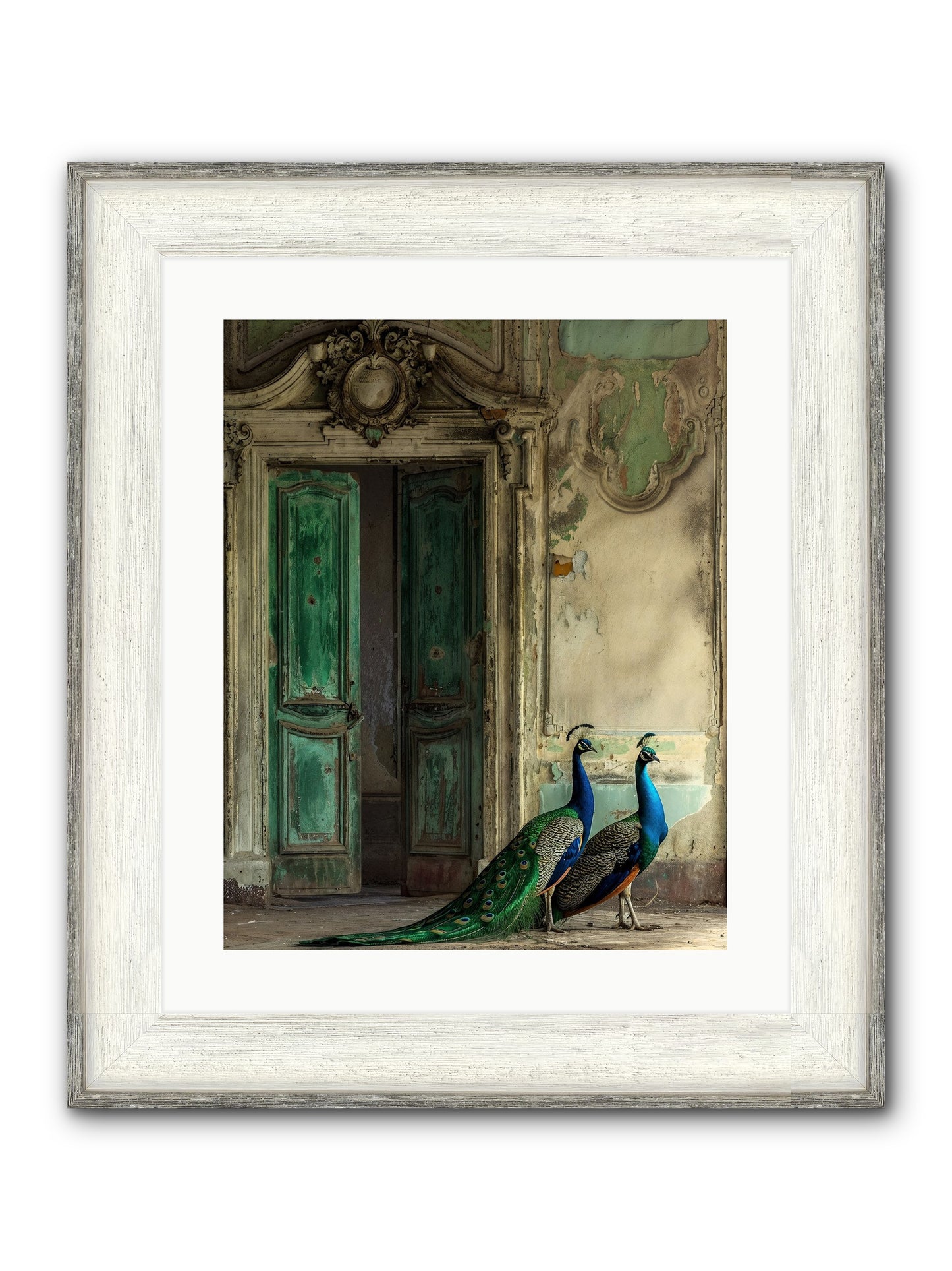 Passage To Avian Majesty Framed Print - Driftwood White 16x20