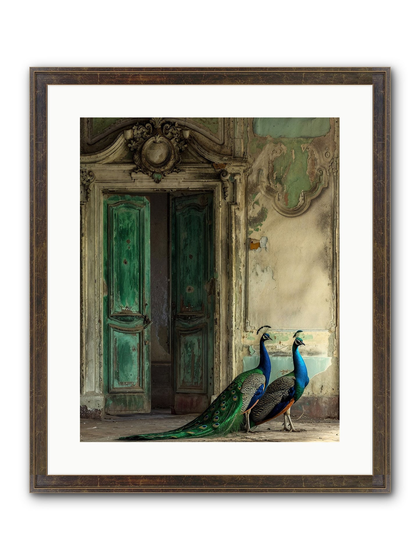 Passage To Avian Majesty Framed Print - Slimwoods Black/Gold 16x20