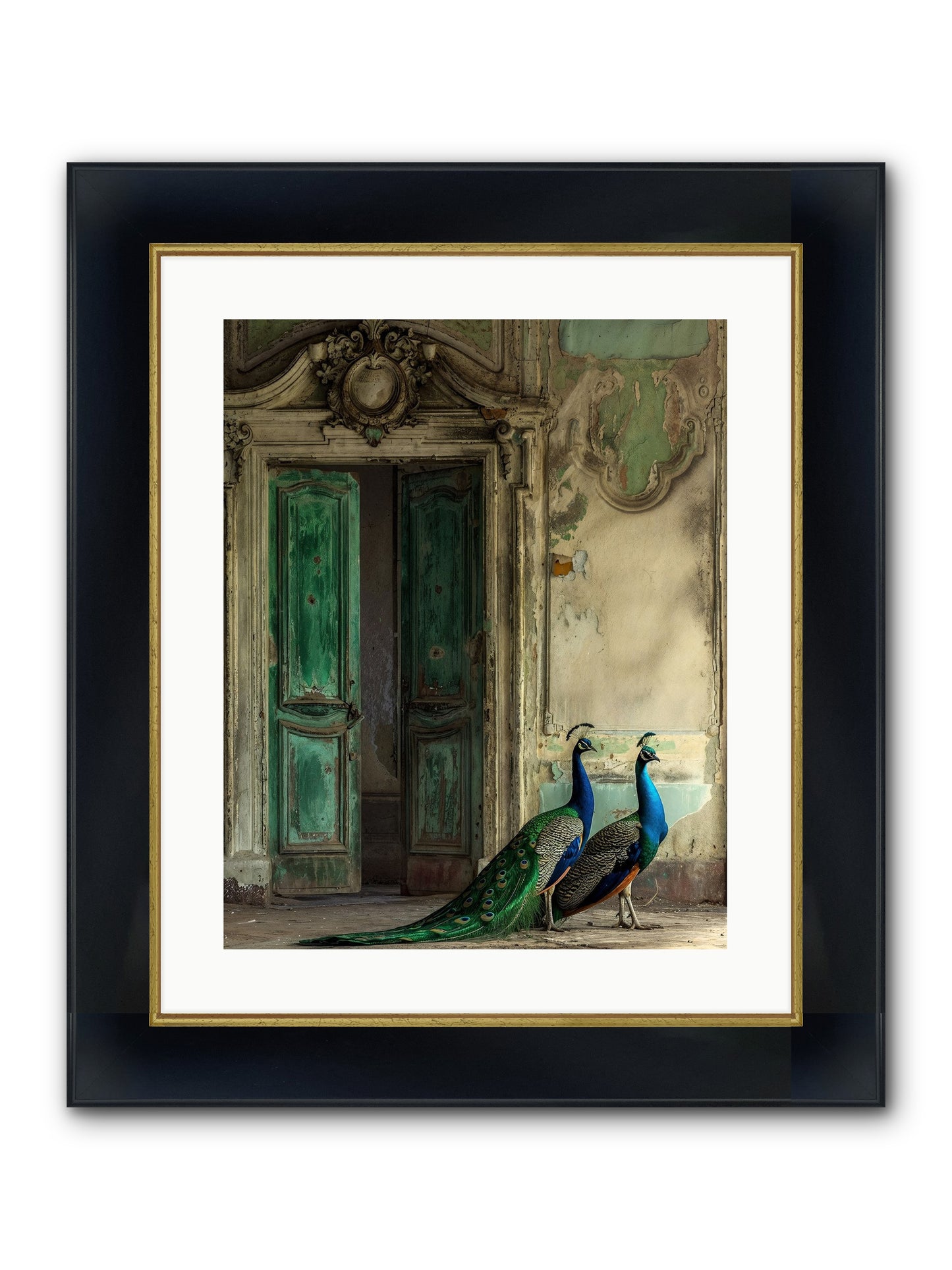 Passage To Avian Majesty Framed Print - Wide Black w/Gold 16x20