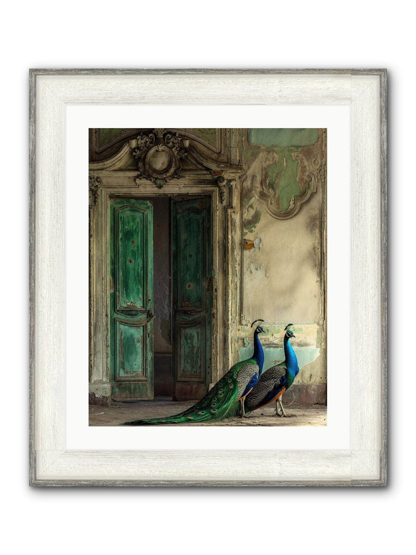 Passage To Avian Majesty Framed Print - Driftwood White 20x25