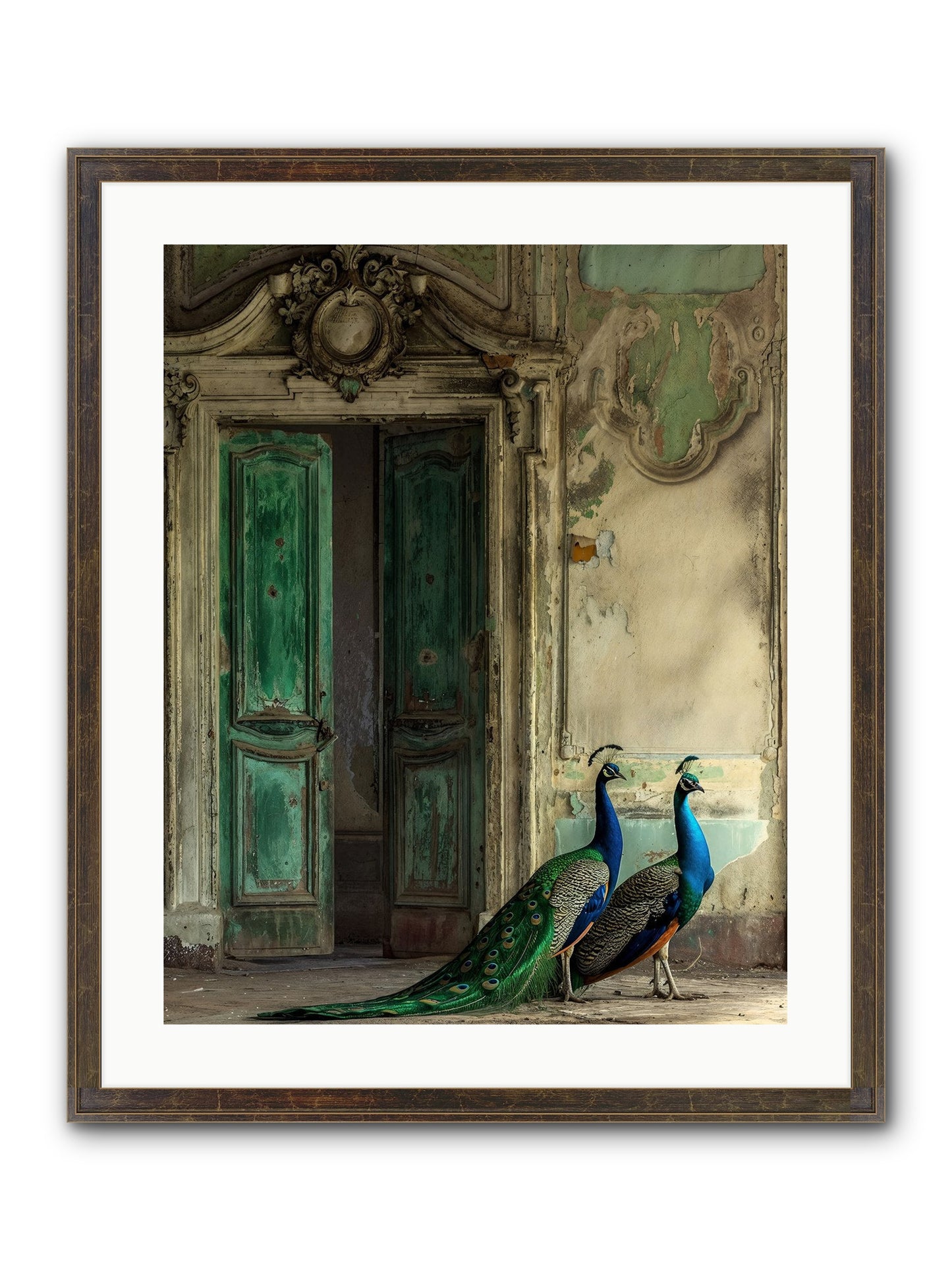 Passage To Avian Majesty Framed Print - Slimwoods Black/Gold 20x25