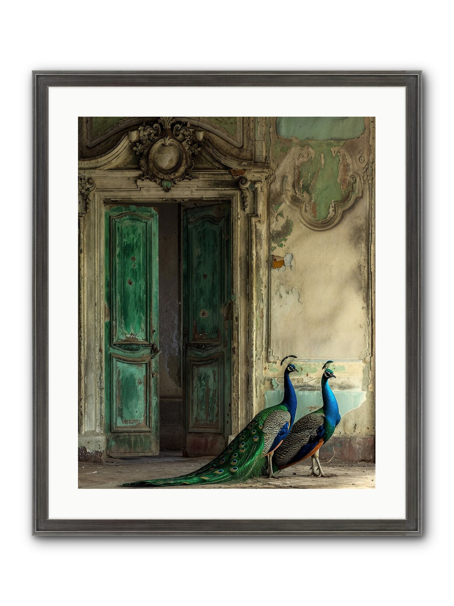 Passage To Avian Majesty Framed Print - Slimwoods Black/Silver 20x25
