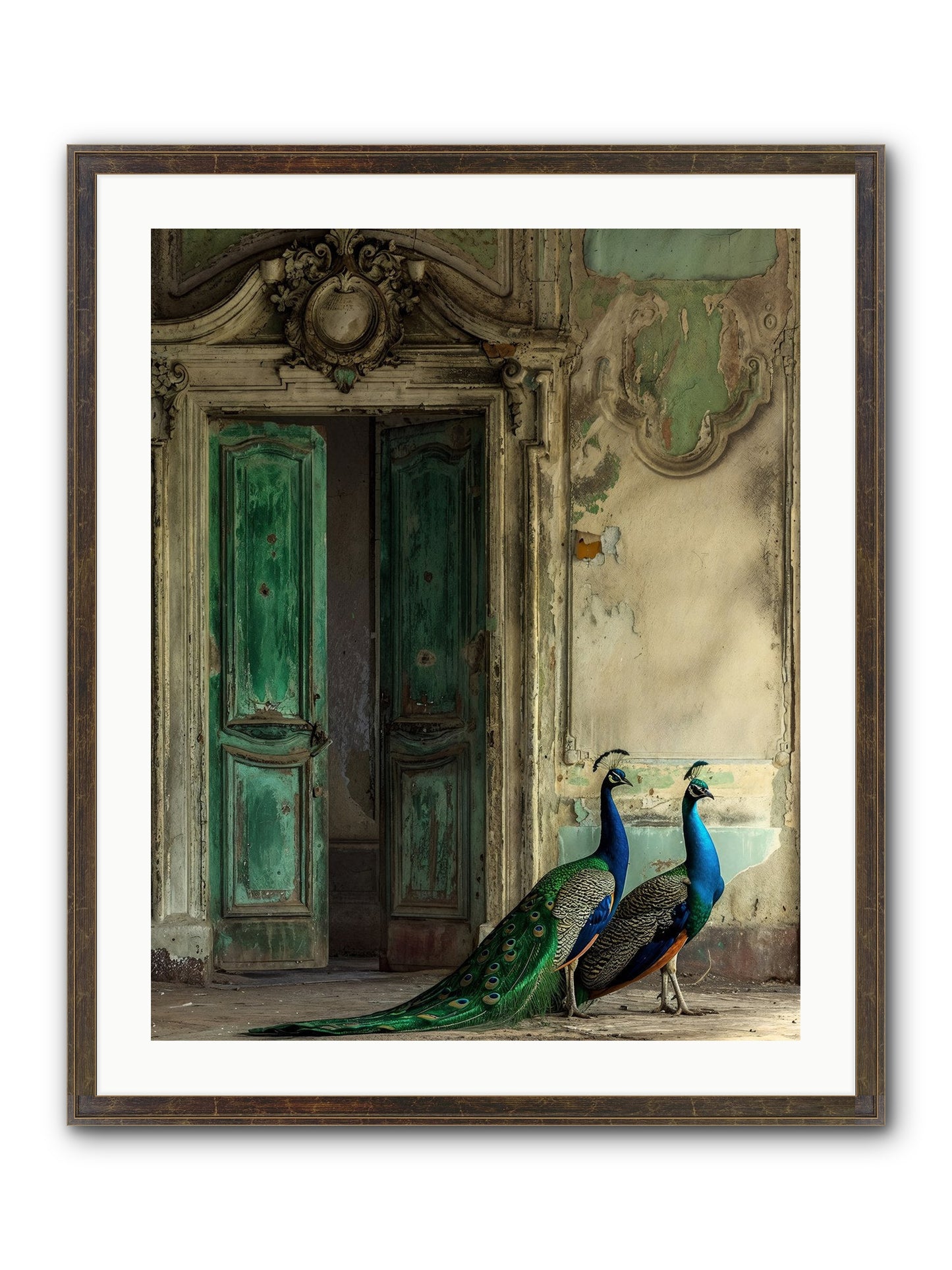 Passage To Avian Majesty Framed Print - Slimwoods Black/Gold 24x30