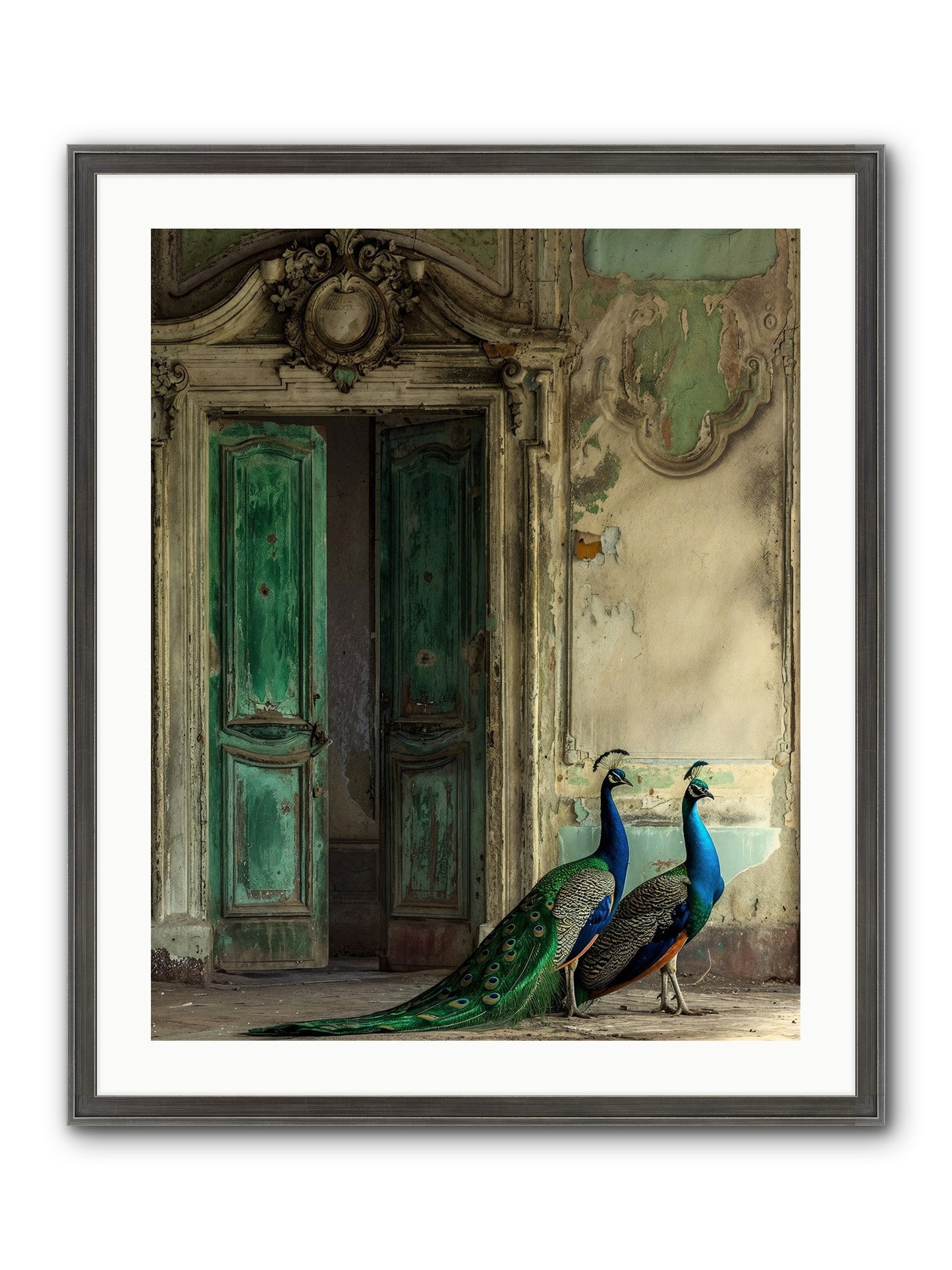 Passage To Avian Majesty Framed Print - Slimwoods Black/Silver 24x30