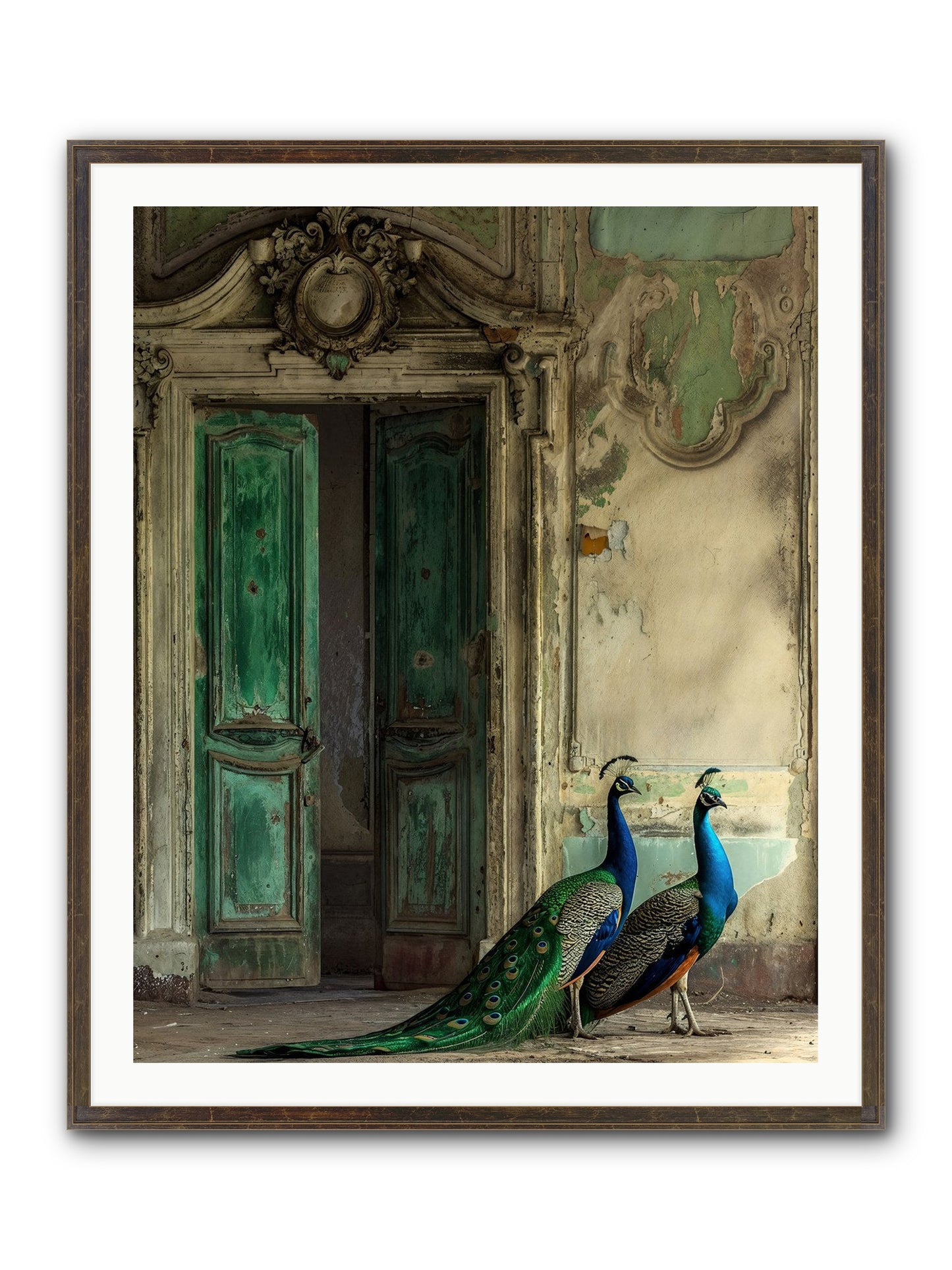 Passage To Avian Majesty Framed Print - Slimwoods Black/Gold 32x40
