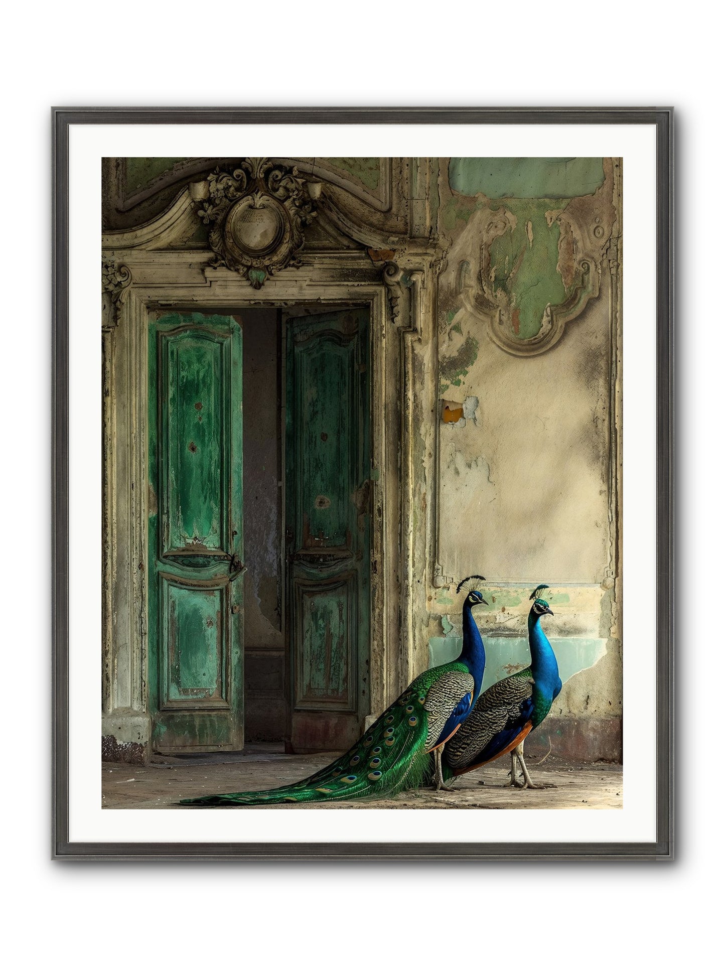 Passage To Avian Majesty Framed Print - Slimwoods Black/Silver 32x40