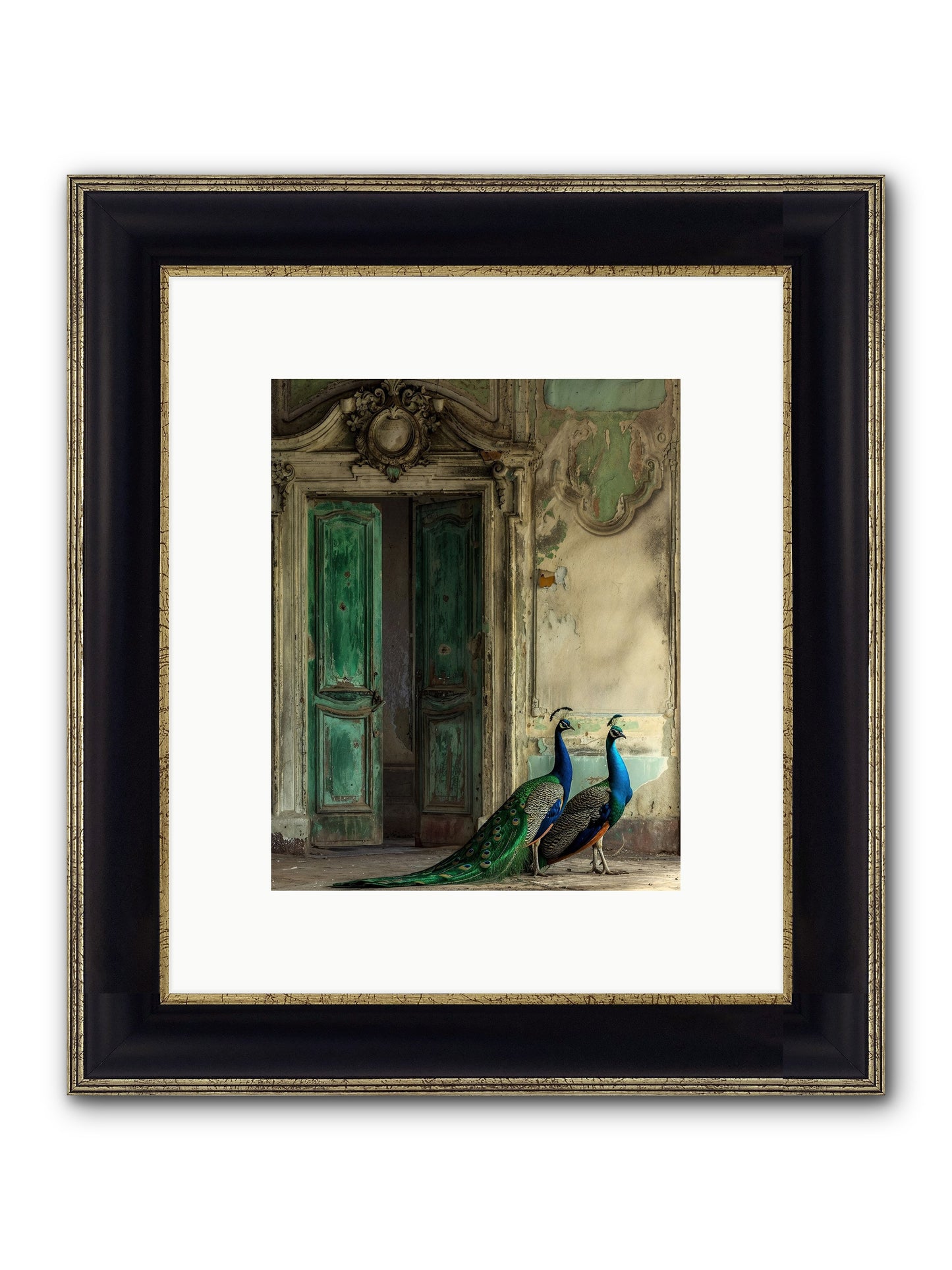 Passage To Avian Majesty Framed Print - Black & Gold 8x10