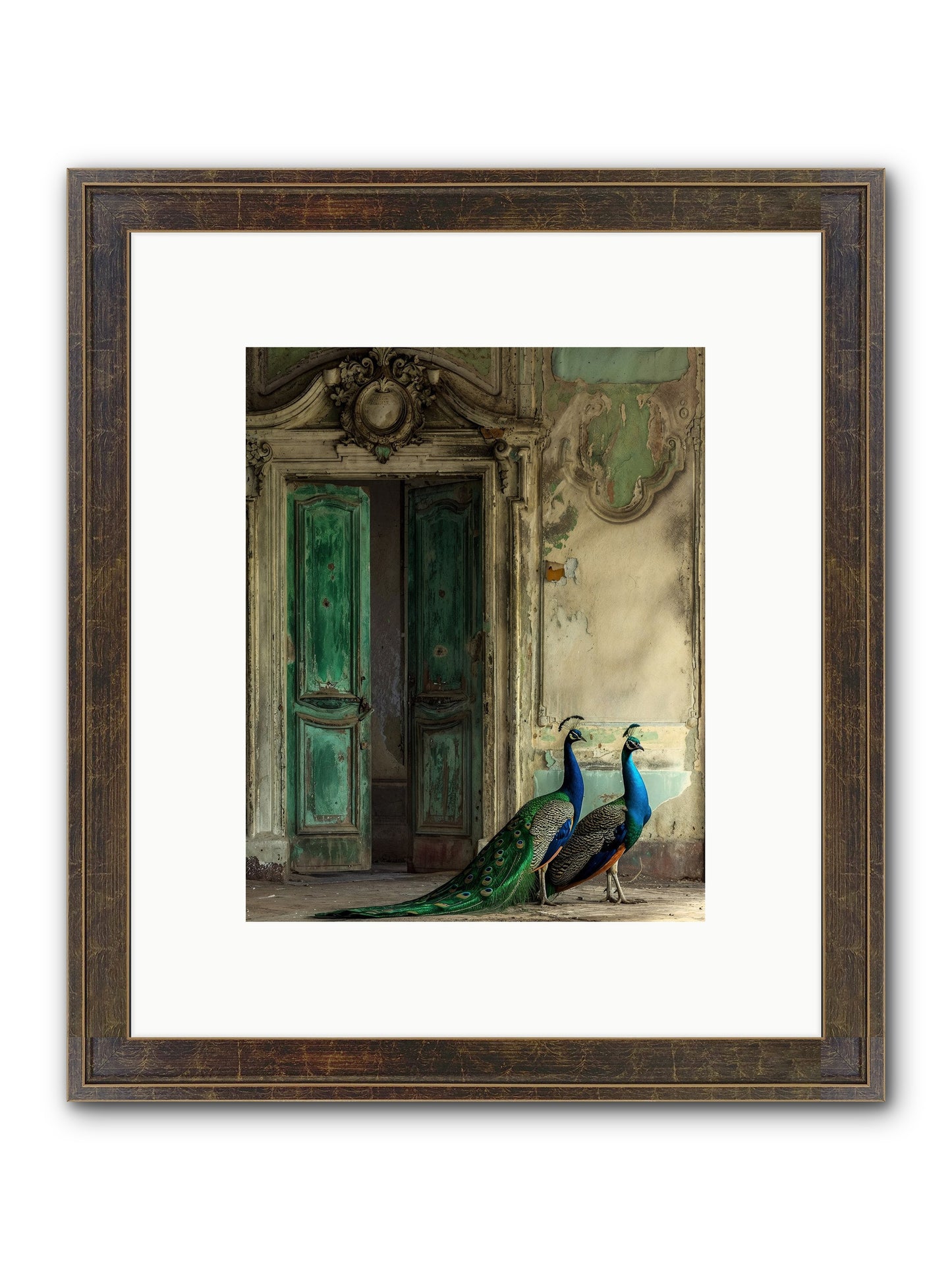 Passage To Avian Majesty Framed Print - Slimwoods Black/Gold 8x10