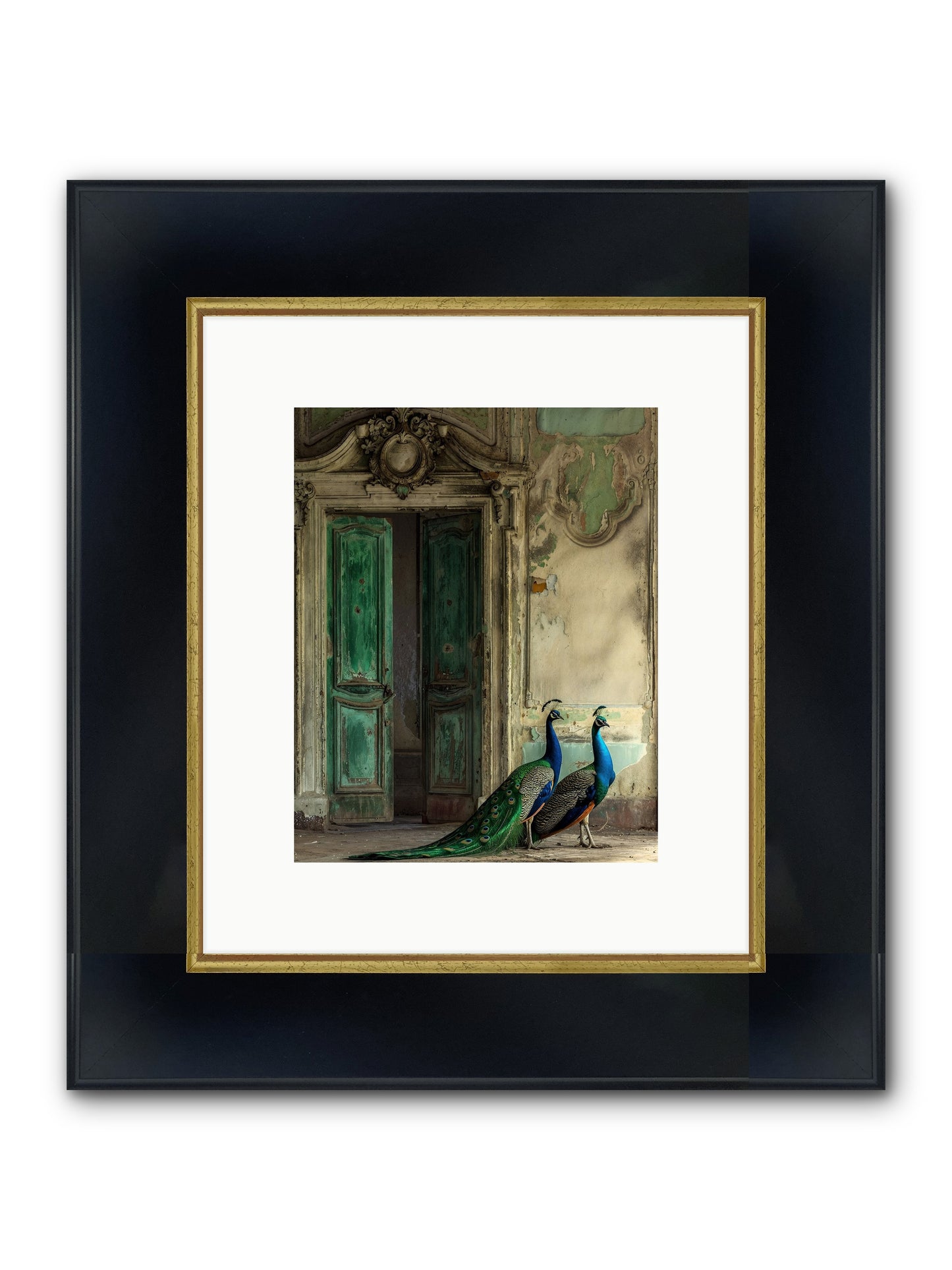 Passage To Avian Majesty Framed Print - Wide Black w/Gold 8x10