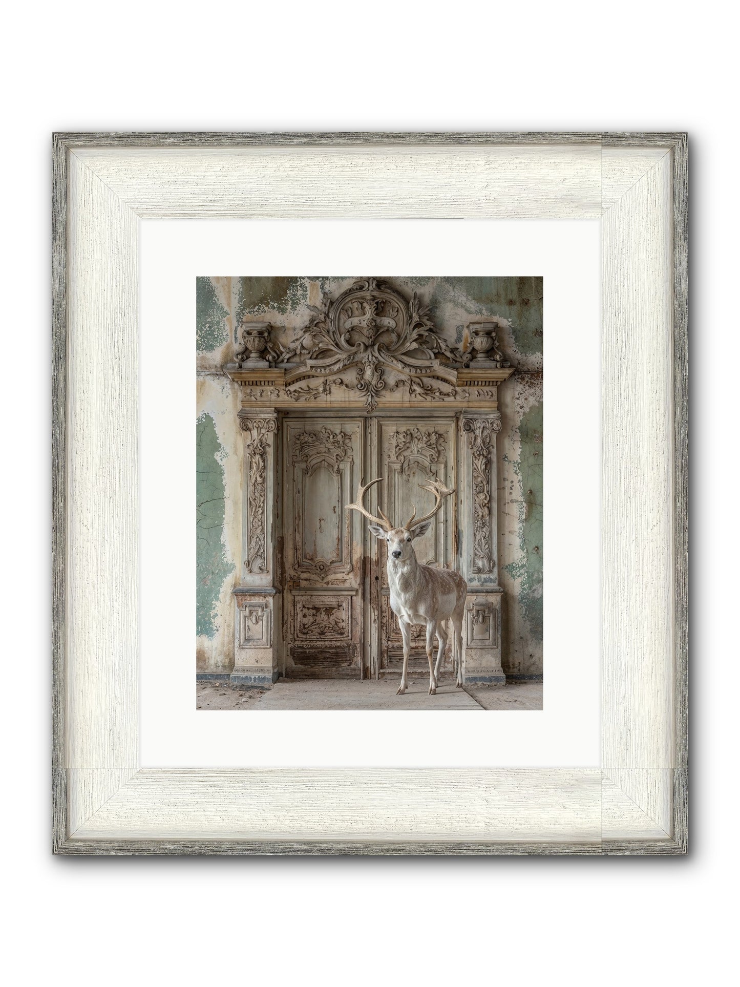 Passage To Ethereal Forests Framed Print - Driftwood White 12x15