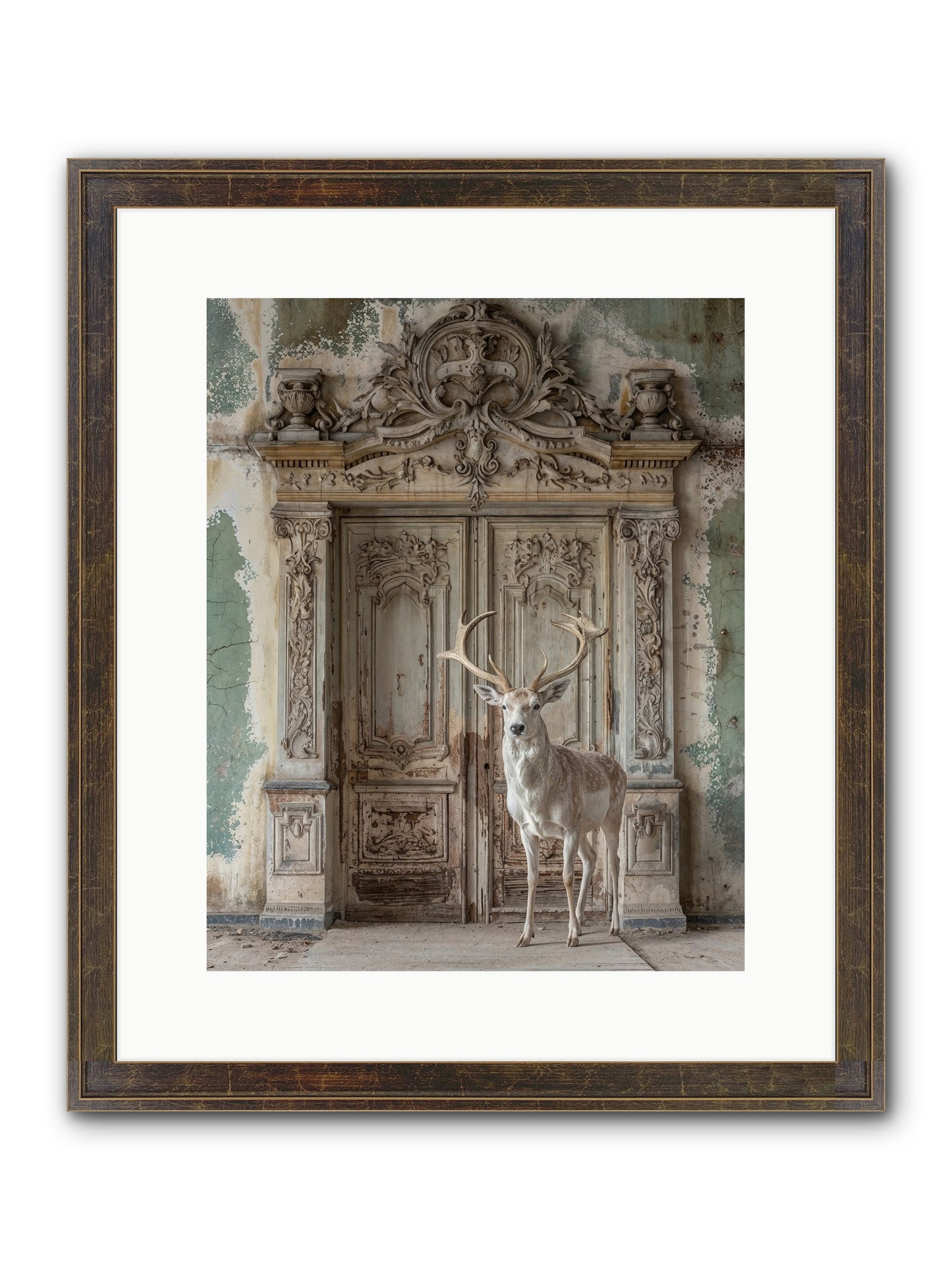 Passage To Ethereal Forests Framed Print - Slimwoods Black/Gold 12x15