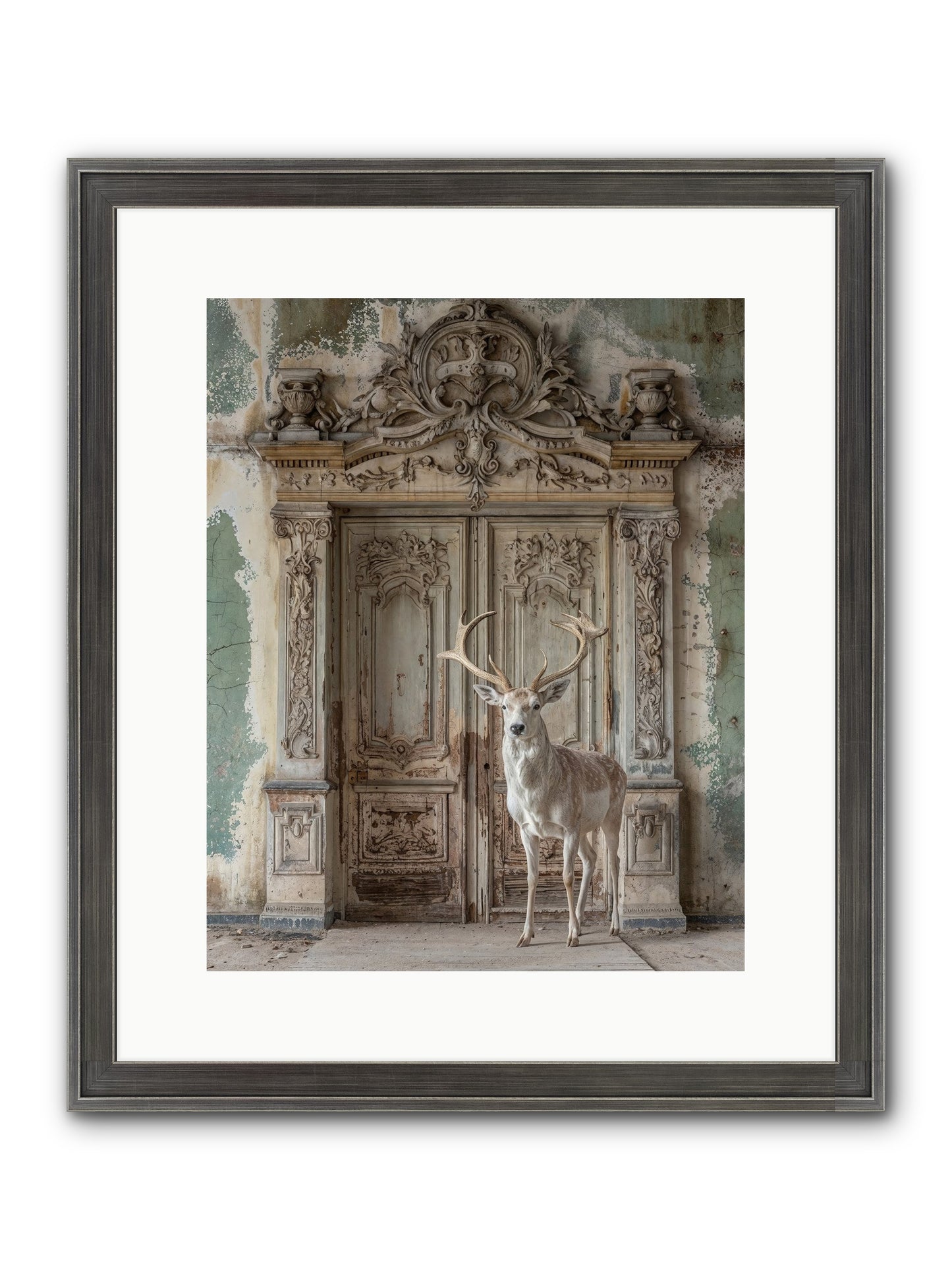 Passage To Ethereal Forests Framed Print - Slimwoods Black/Silver 12x15