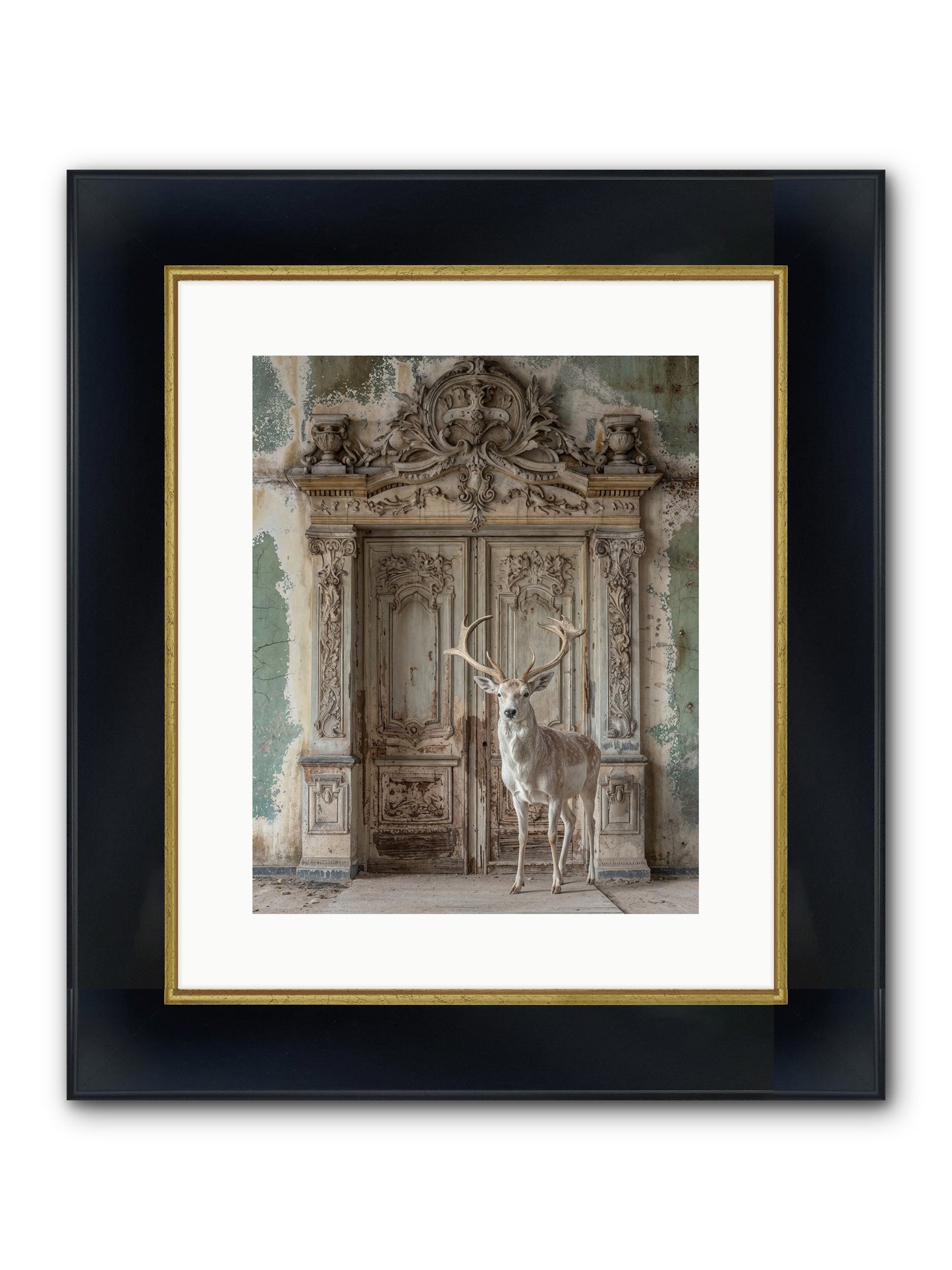 Passage To Ethereal Forests Framed Print - Wide Black w/Gold 12x15