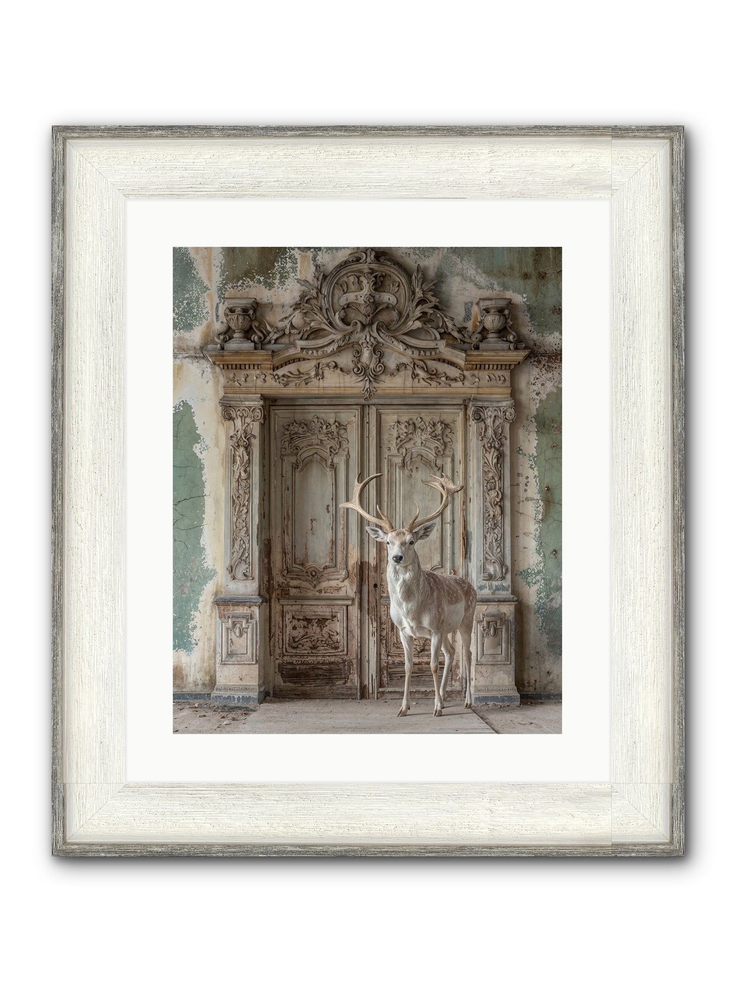 Passage To Ethereal Forests Framed Print - Driftwood White 16x20