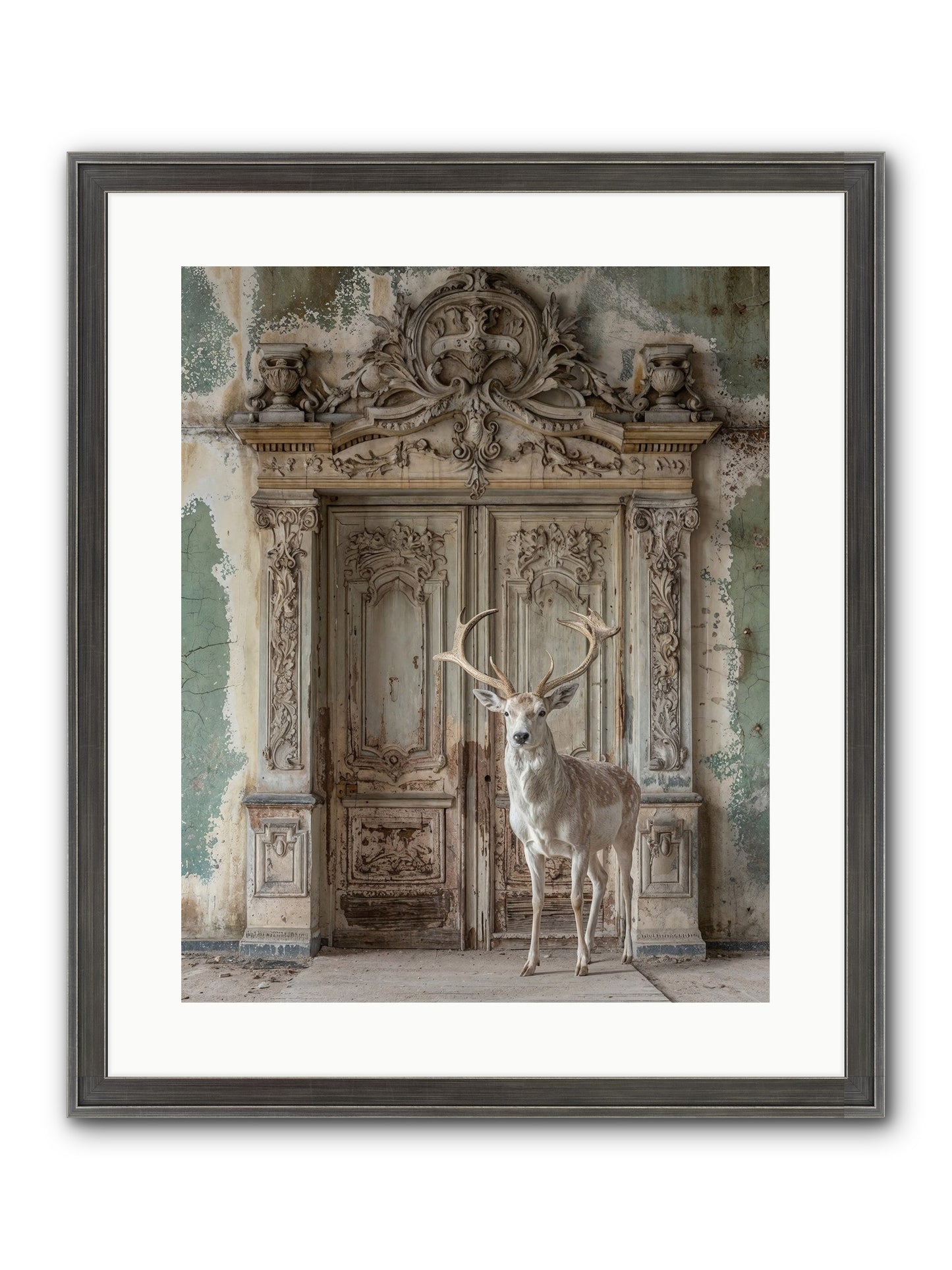 Passage To Ethereal Forests Framed Print - Slimwoods Black/Silver 16x20