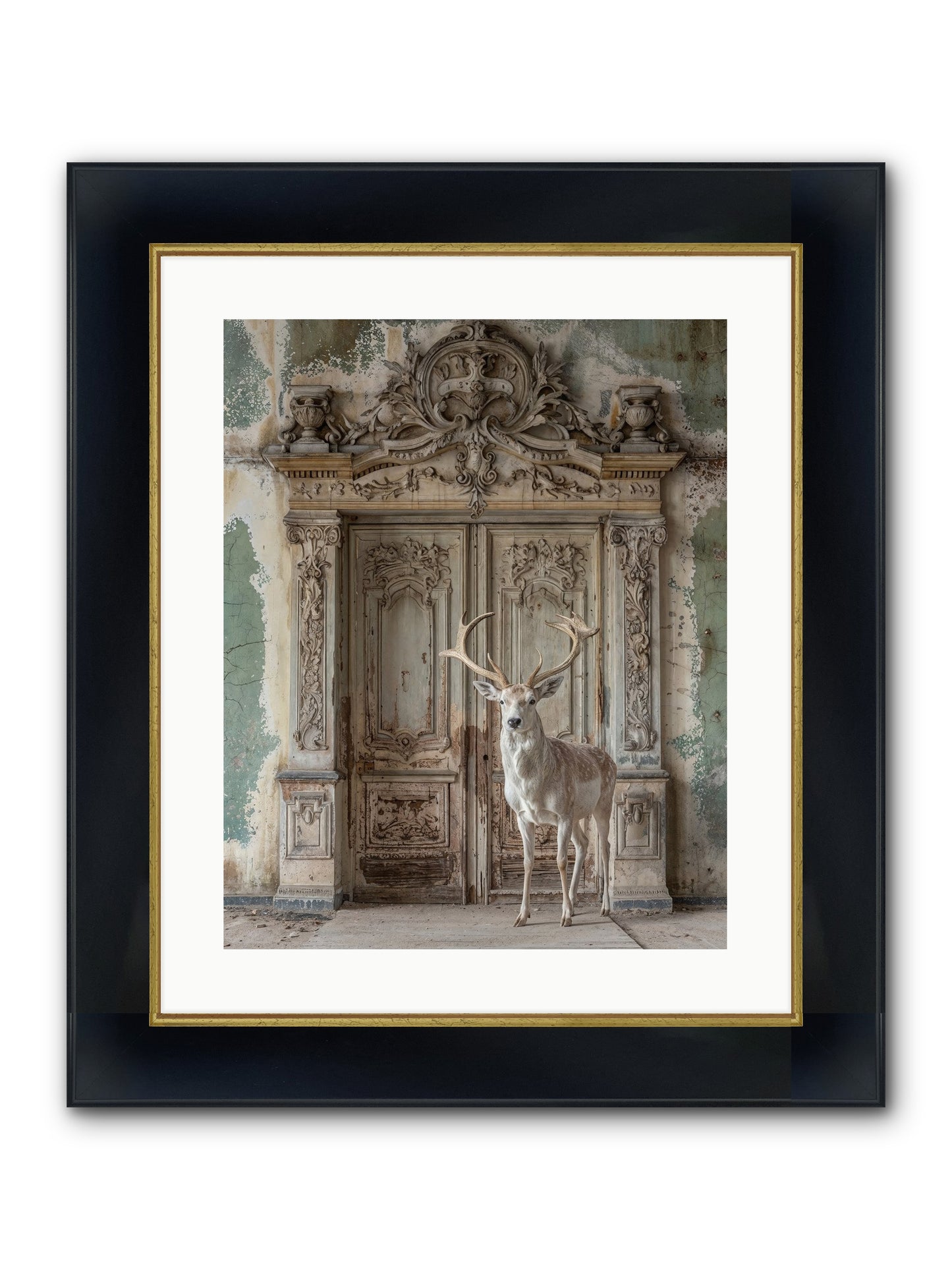 Passage To Ethereal Forests Framed Print - Wide Black w/Gold 16x20
